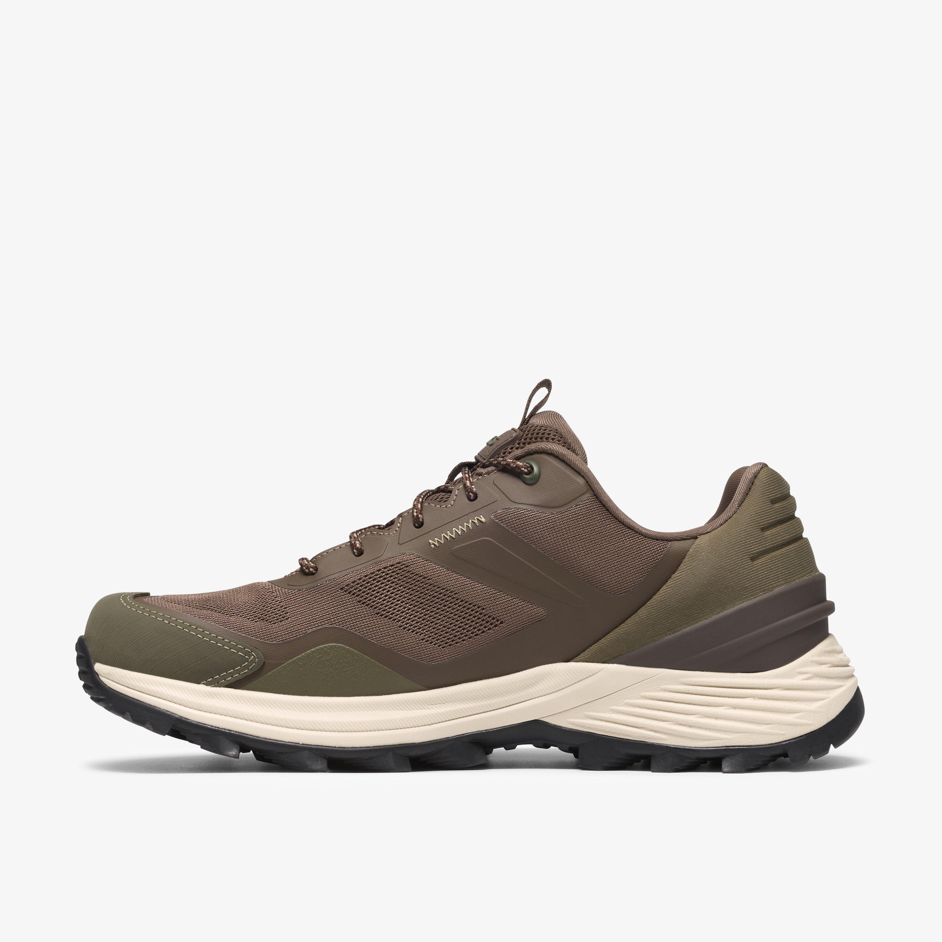 Stanway Lo Waterproof Brown Combination Trainers Walking, view 2 of 6
