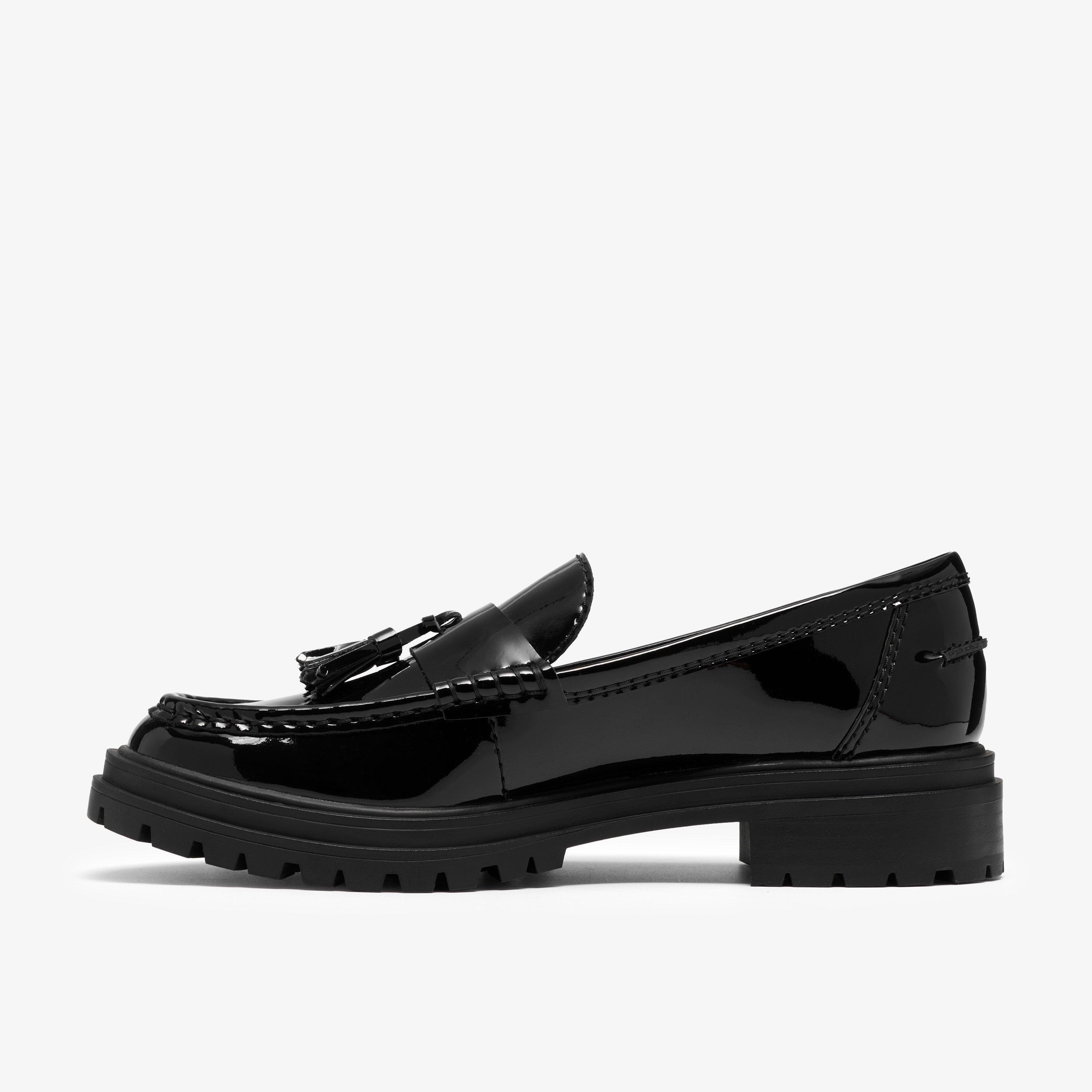 Brena Edge Vernis noir Flâneurs Chaussures sans lacets, view 2 of 6