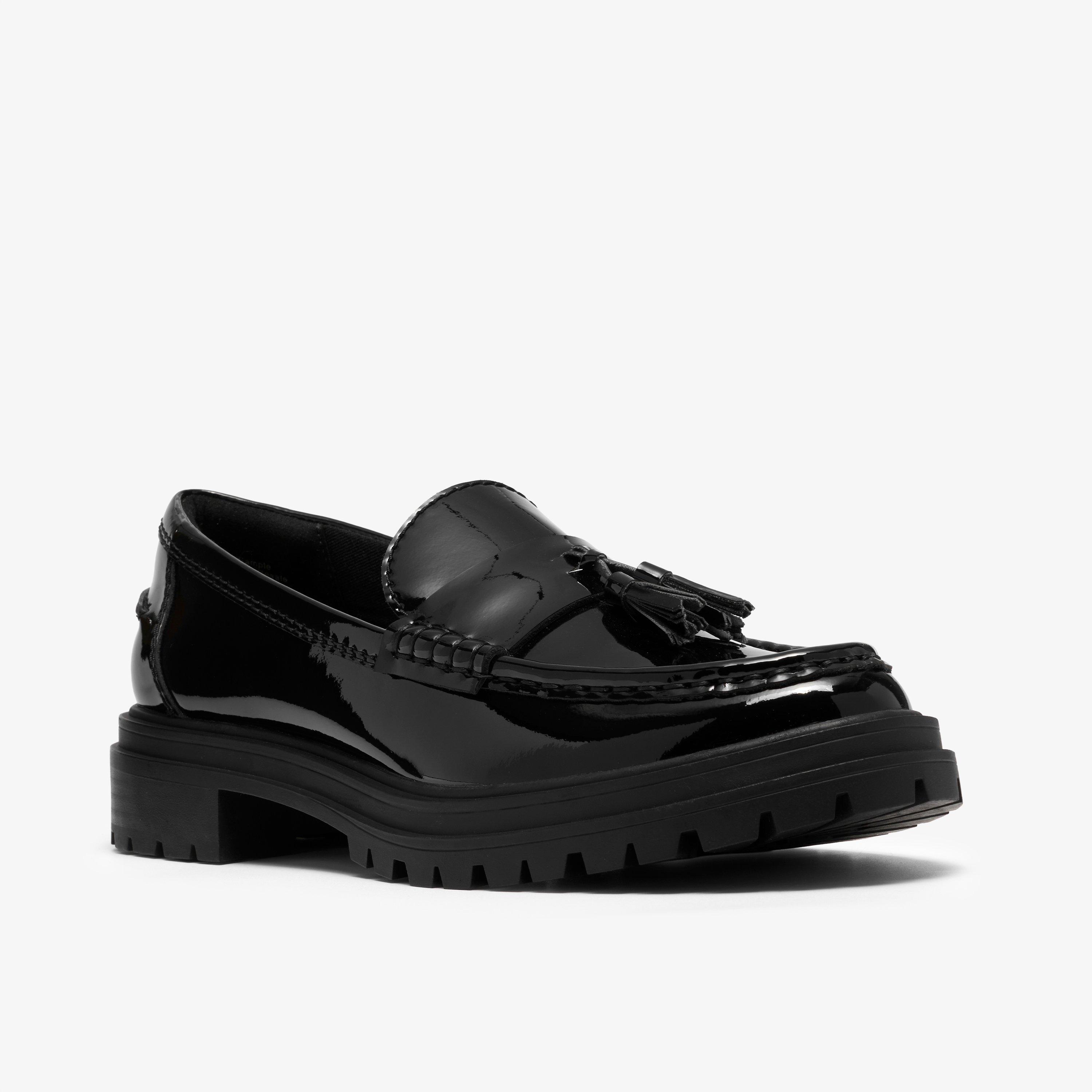 Brena Edge Vernis noir Flâneurs Chaussures sans lacets, view 4 of 6