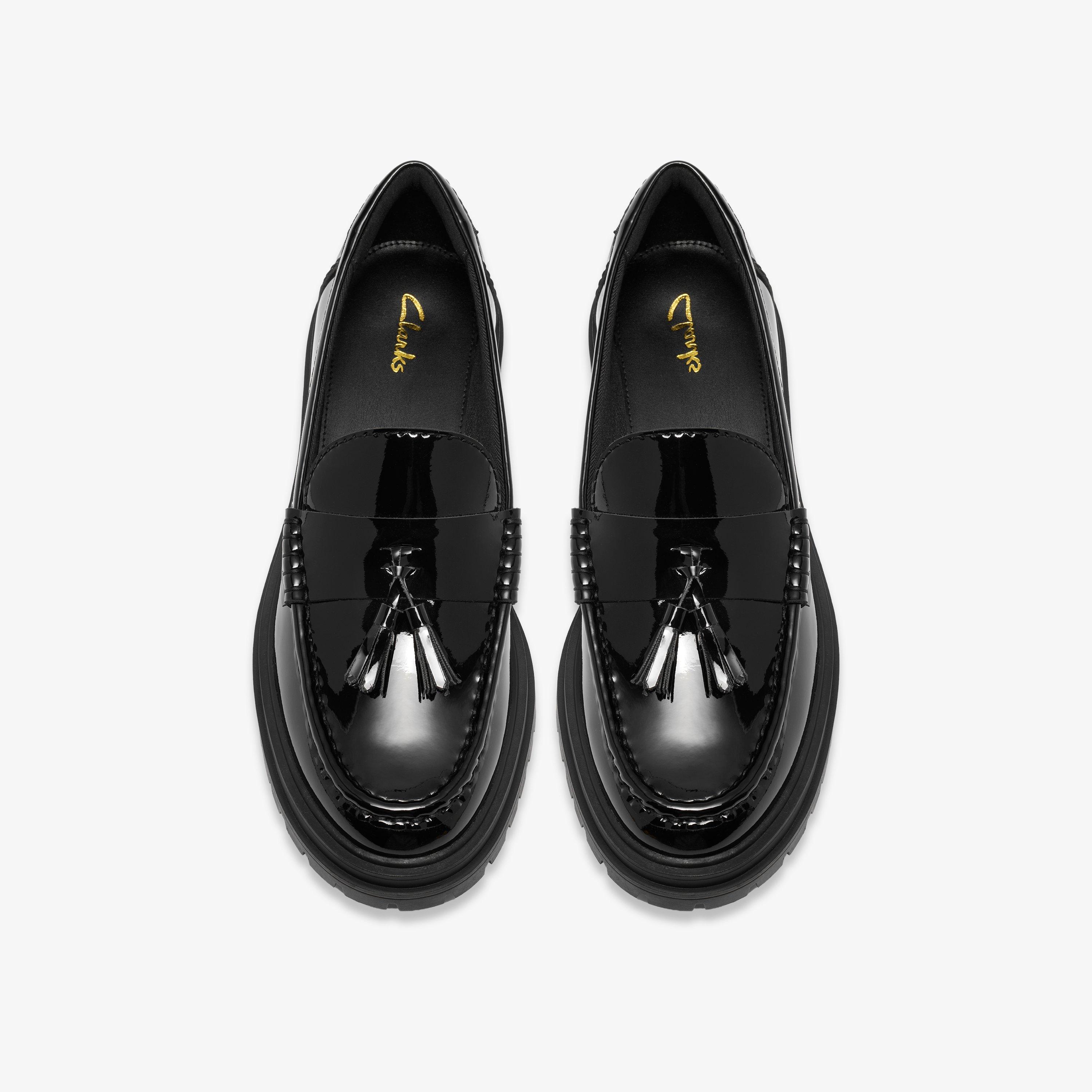 Brena Edge Vernis noir Flâneurs Chaussures sans lacets, view 6 of 6