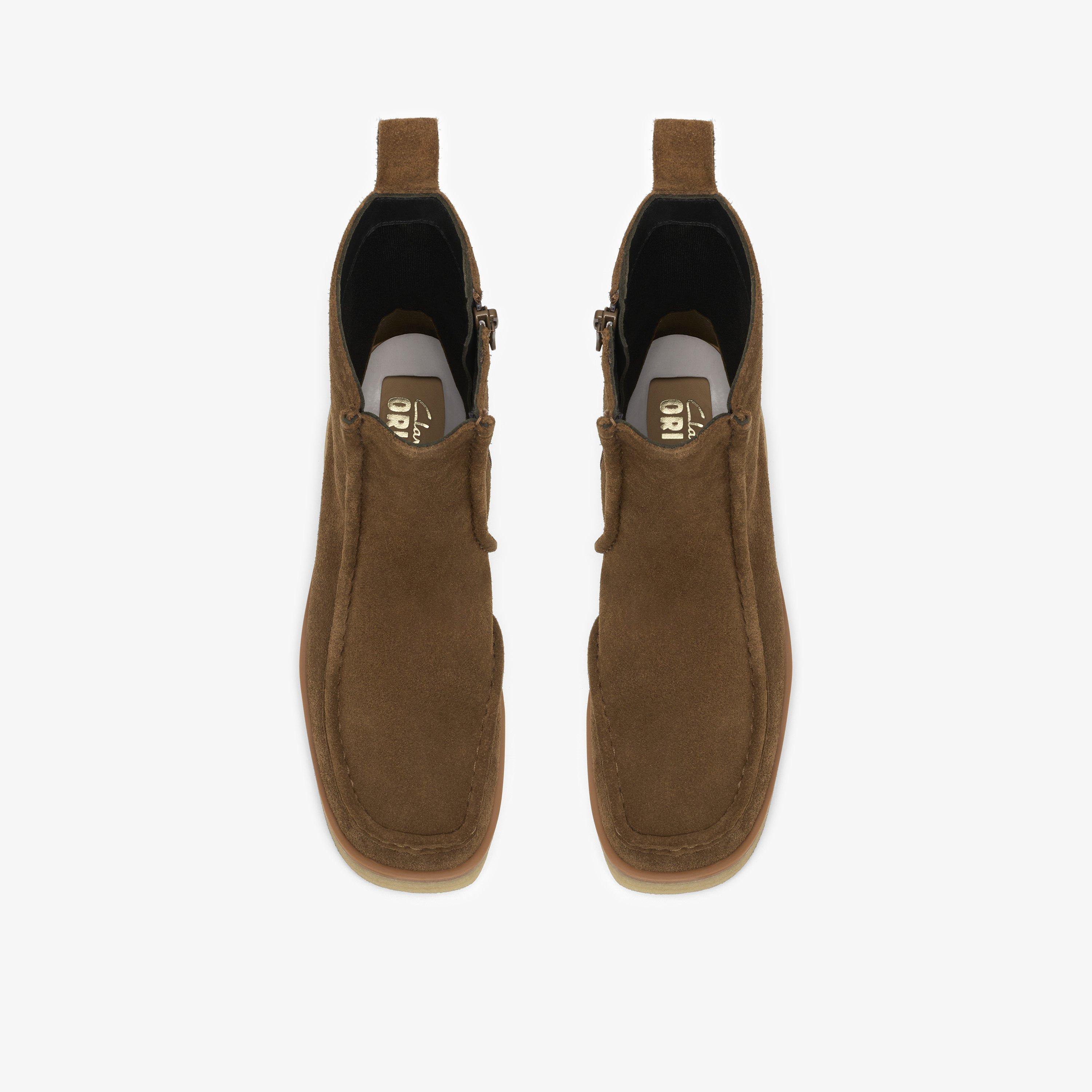 Effery Zip Brown Suede Ankle Boots, view 6 of 6