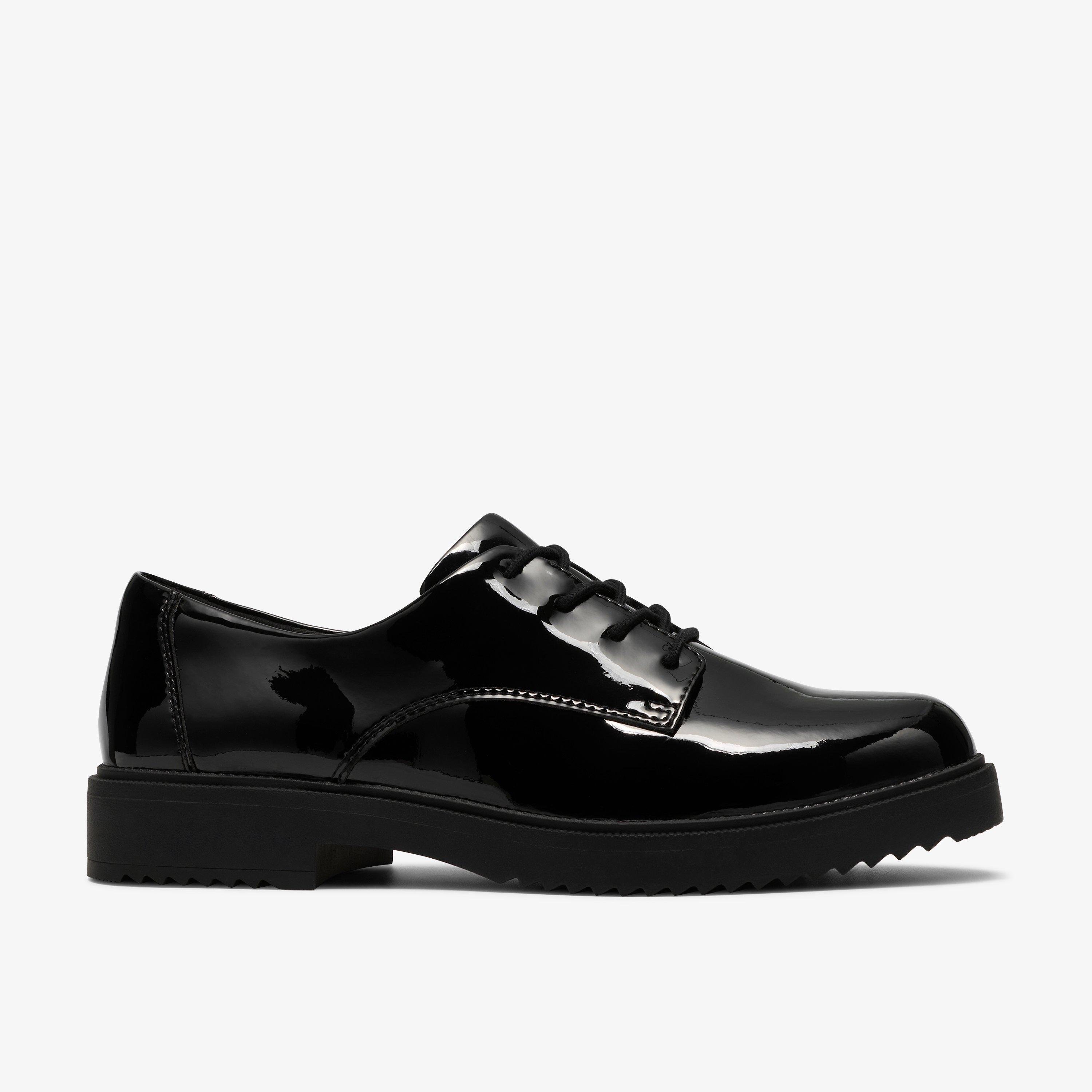 Barlow Lace Black Patent Lace Up Derby Shoes, view 1 of 6
