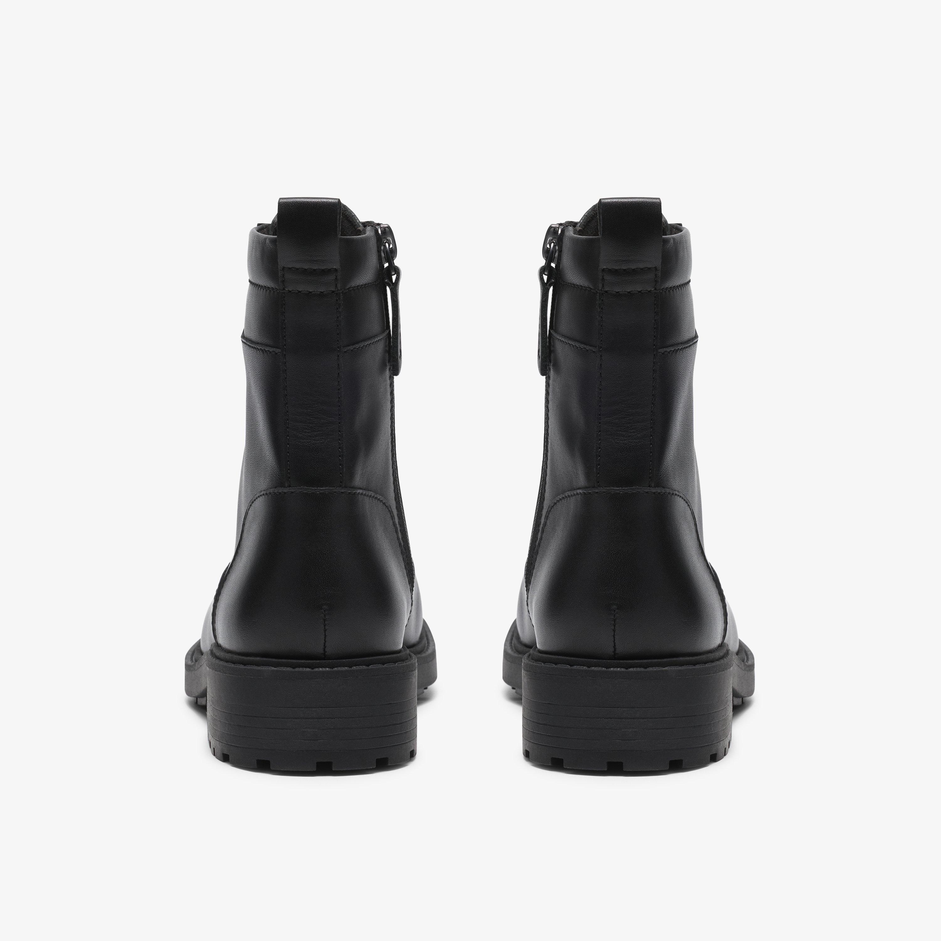 Orinoco 2 Sky Black Leather Ankle Boots, view 5 of 6