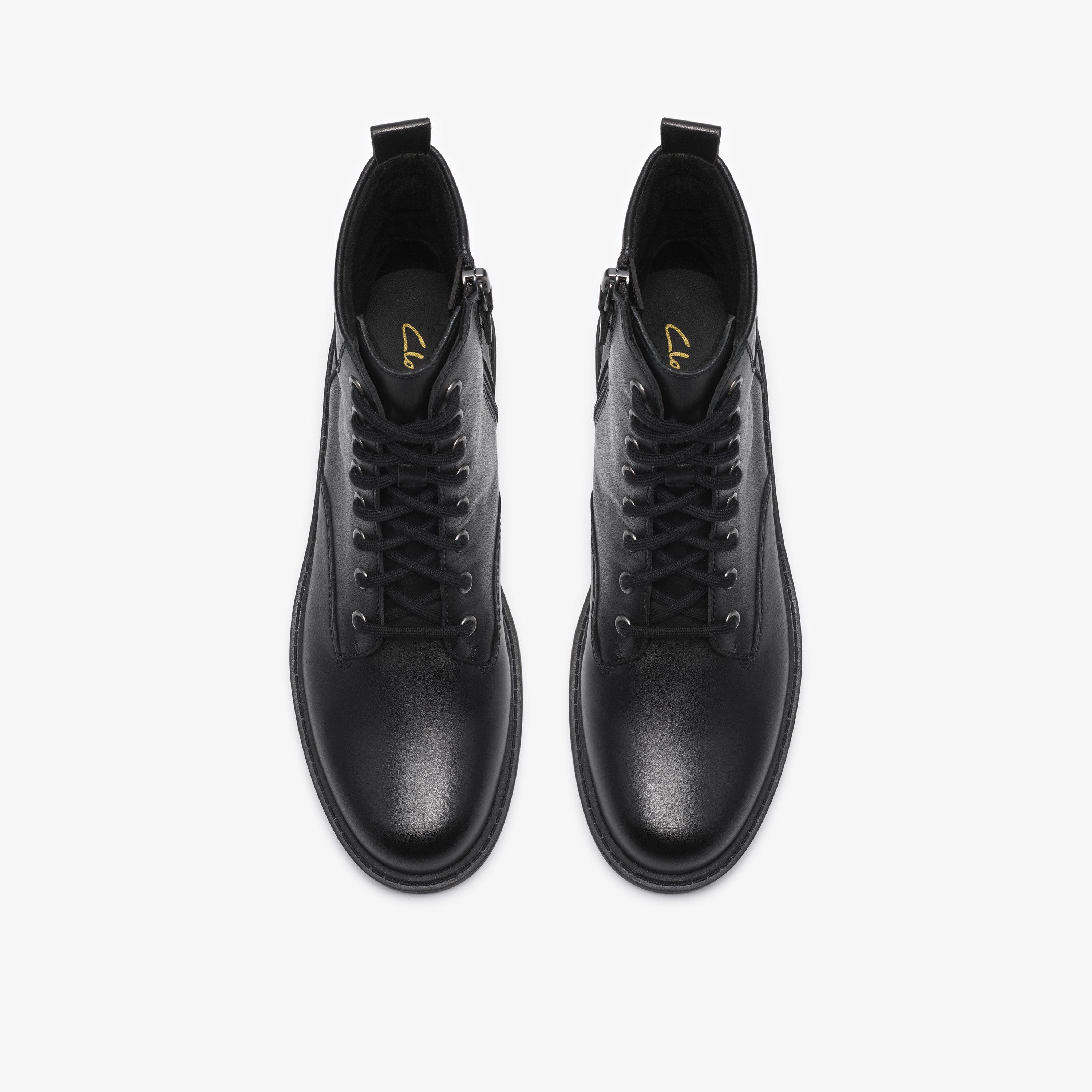 Orinoco 2 Sky Black Leather Ankle Boots, view 6 of 6