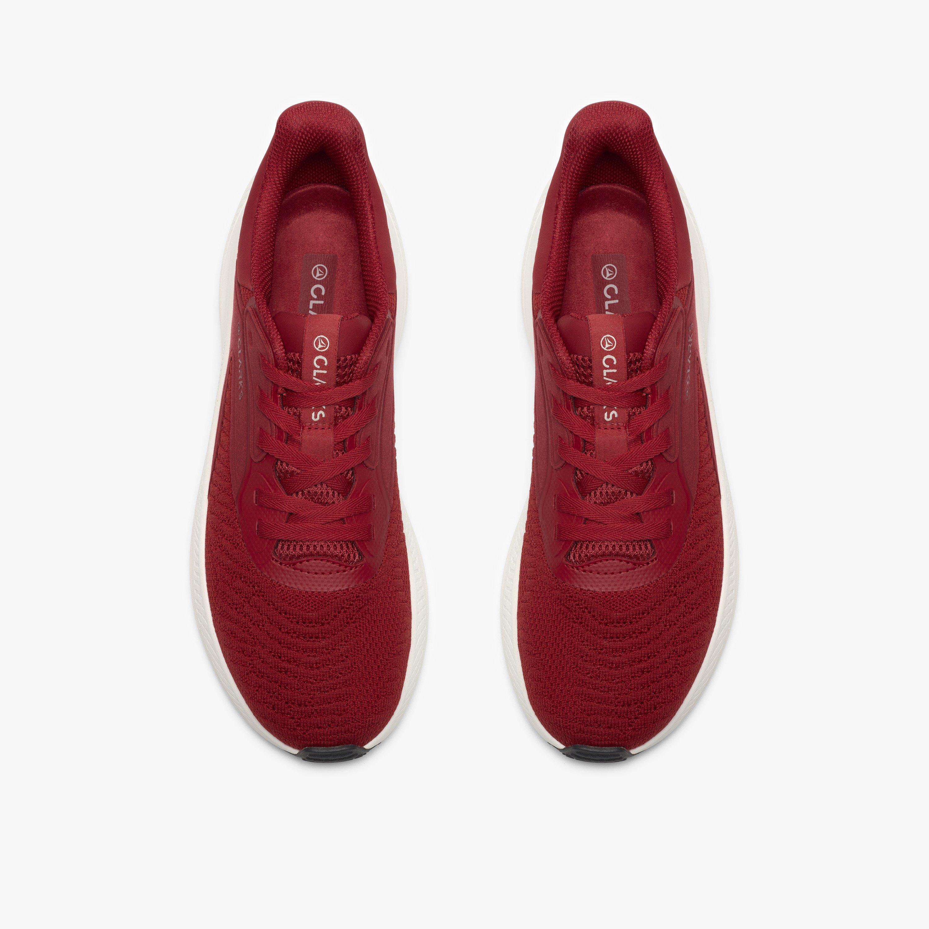 Pace Move Red Trainers Lace Up Walking, view 6 of 6