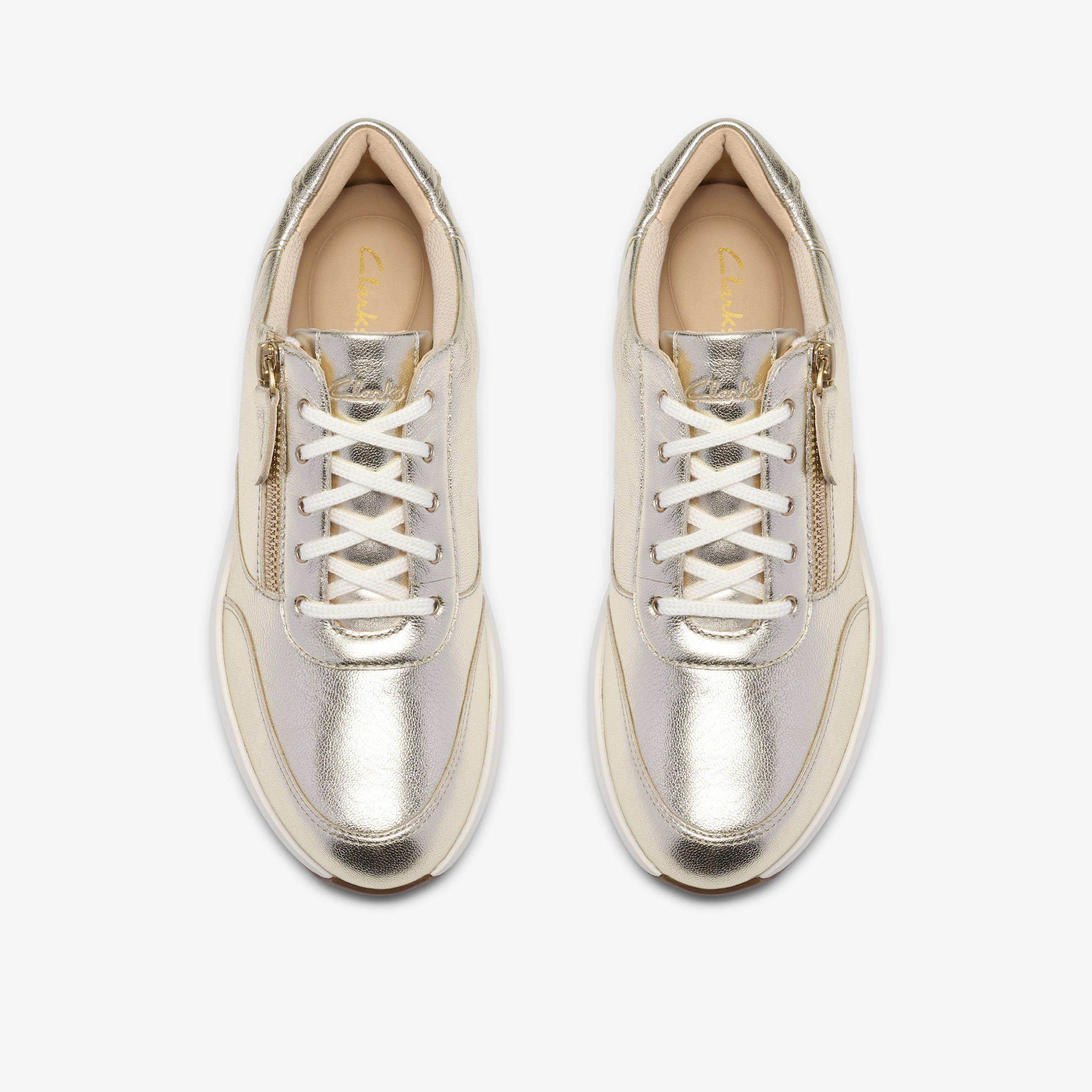 Un Rio Zip Metallic Trainers, view 6 of 6