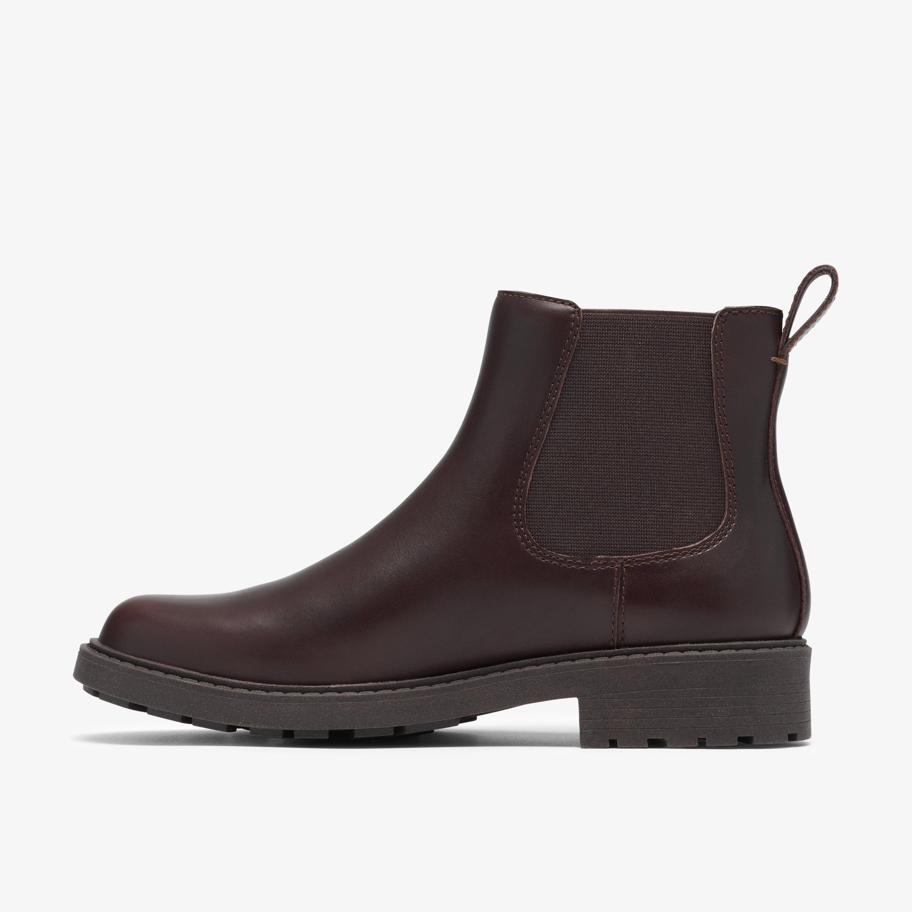 Orinoco 2 Lane Dark Brown Leather Ankle Boots, view 2 of 6