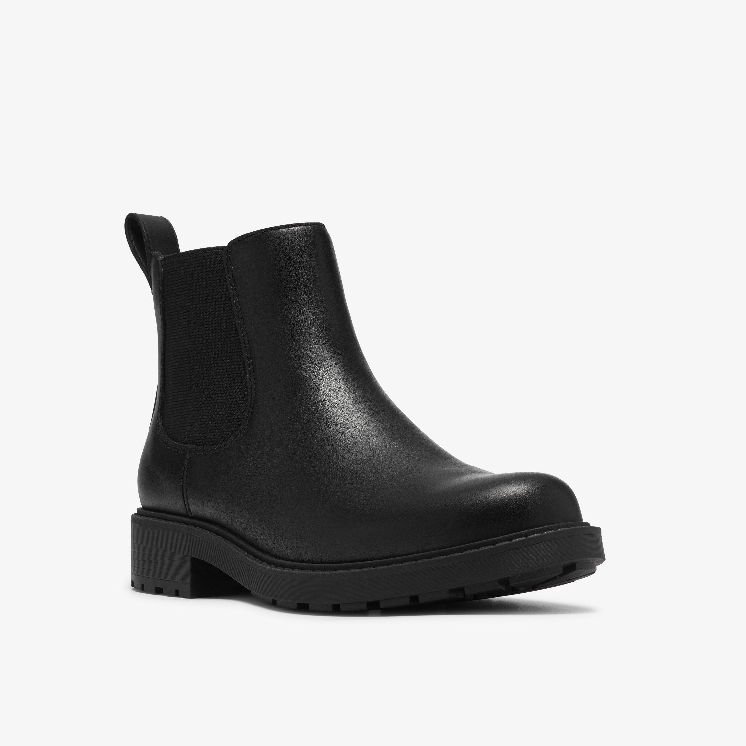 Orinoco 2 Lane Black Weatherproof Ankle Boots, view 4 of 6