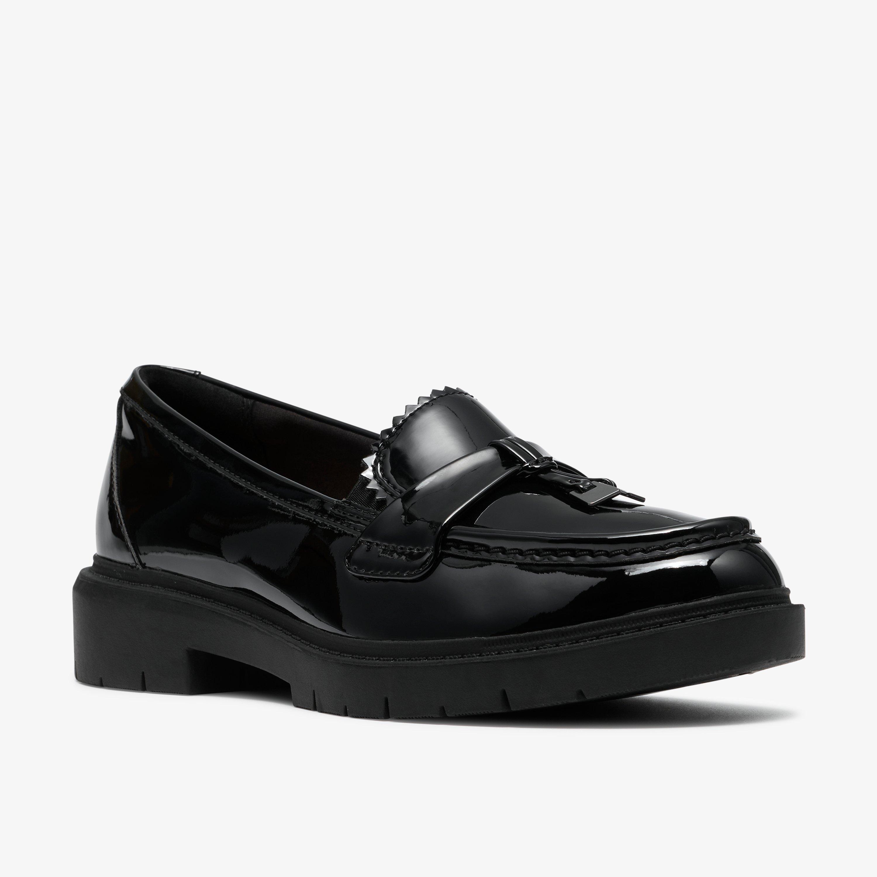 Westlynn Bella Black/Black Patent Loafers Slip Ons, view 4 of 6