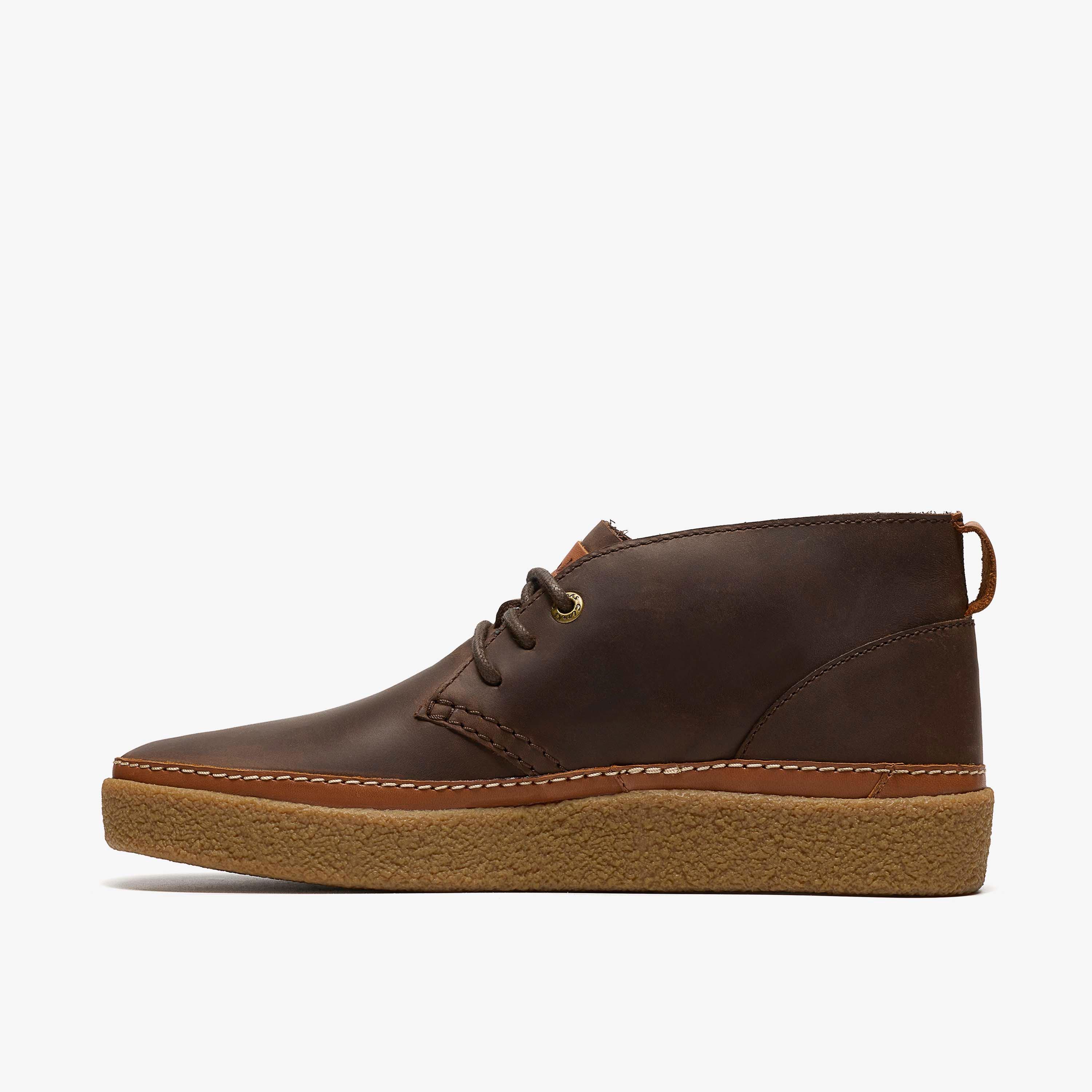 Oakpark Mid Dark Brown Leather Ankle Boots, view 2 of 6