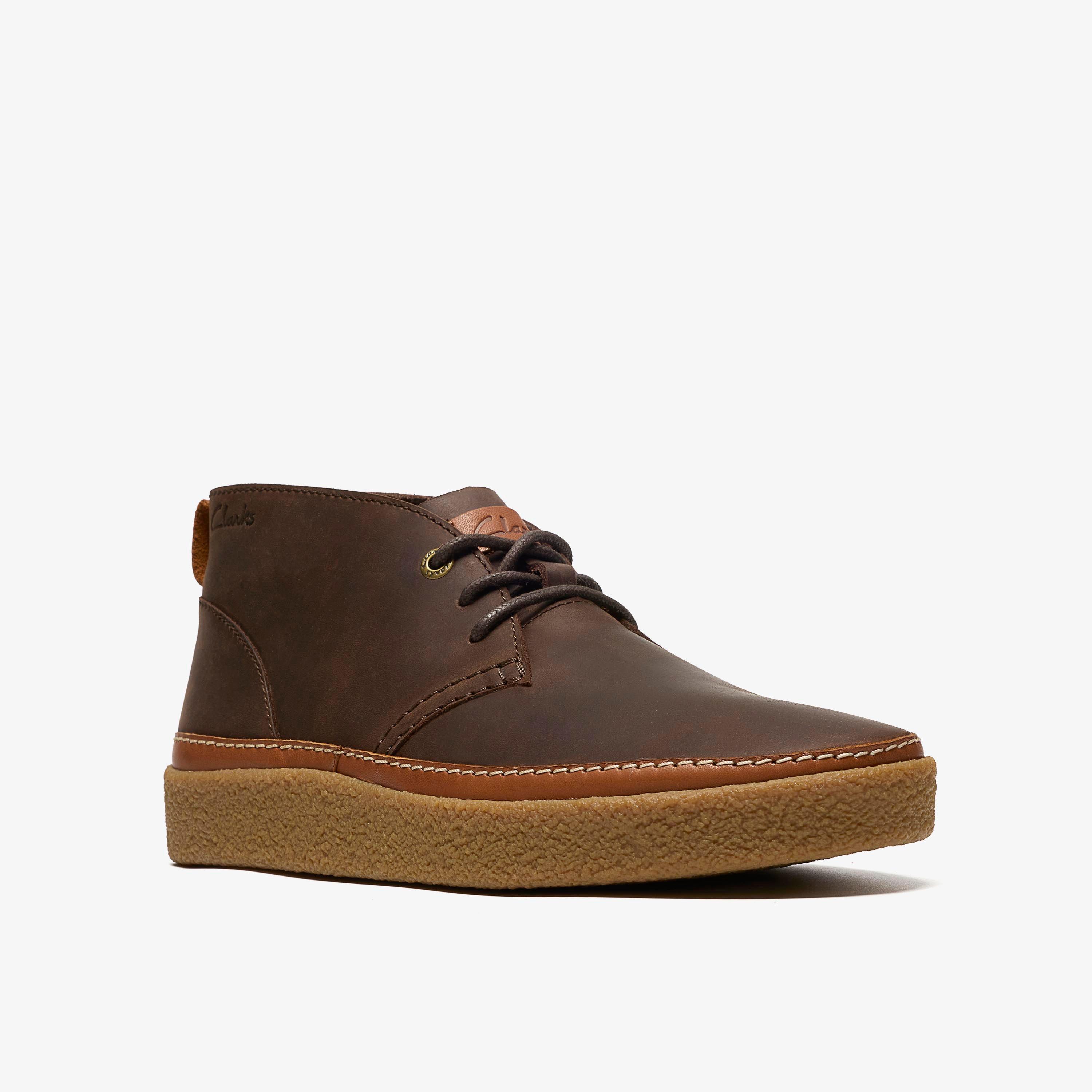 Oakpark Mid Dark Brown Leather Ankle Boots, view 4 of 6