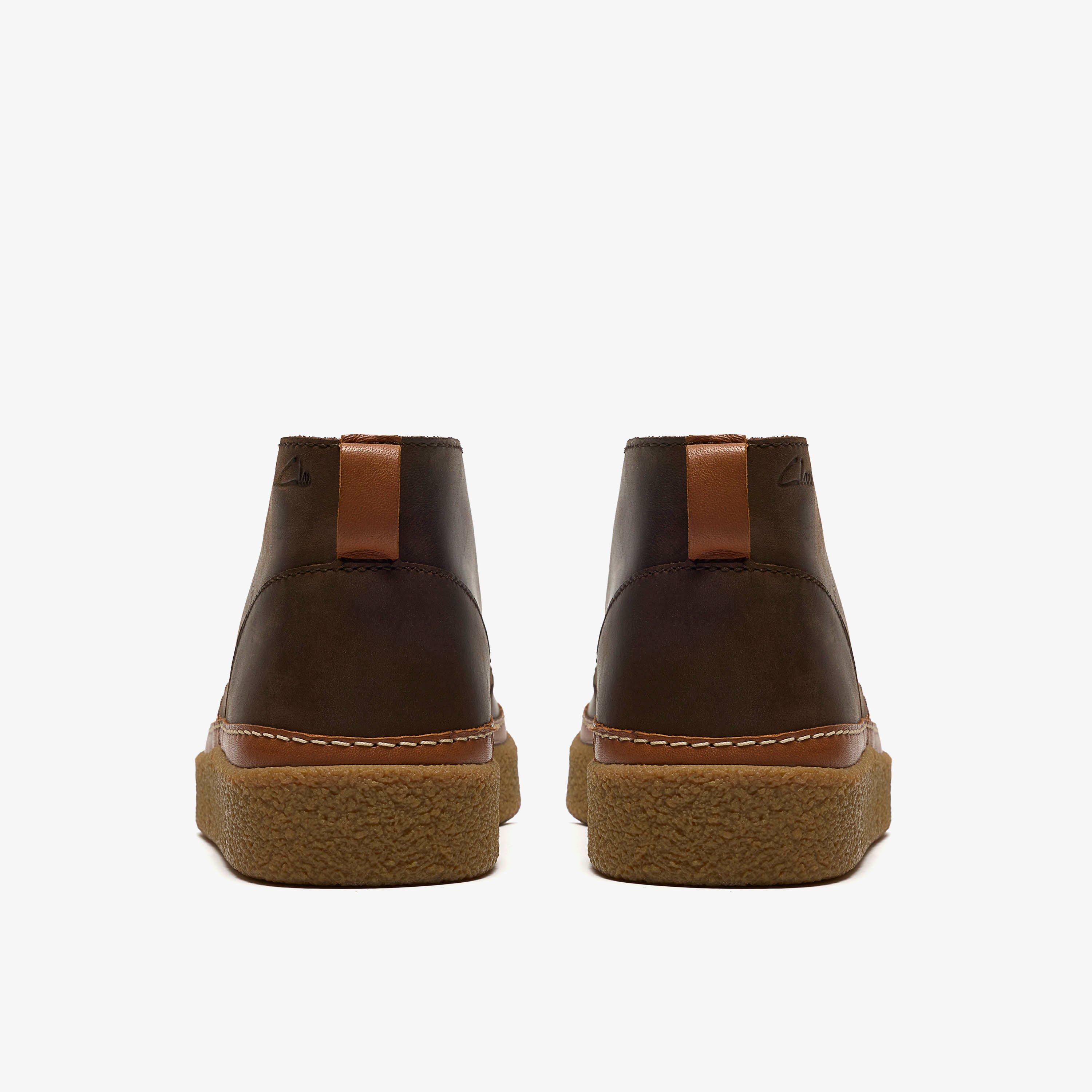 Oakpark Mid Dark Brown Leather Ankle Boots, view 5 of 6
