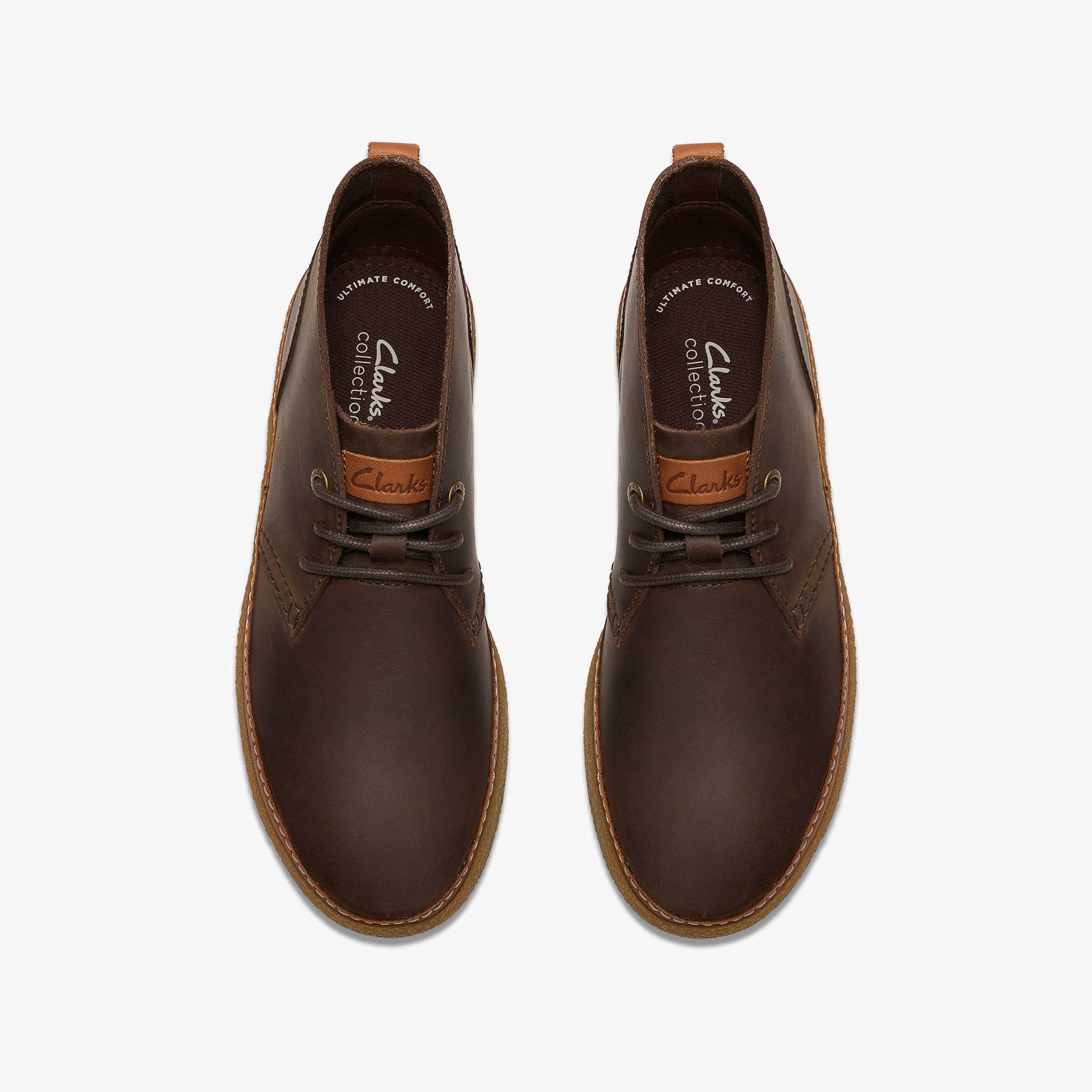 Oakpark Mid Dark Brown Leather Ankle Boots, view 6 of 6