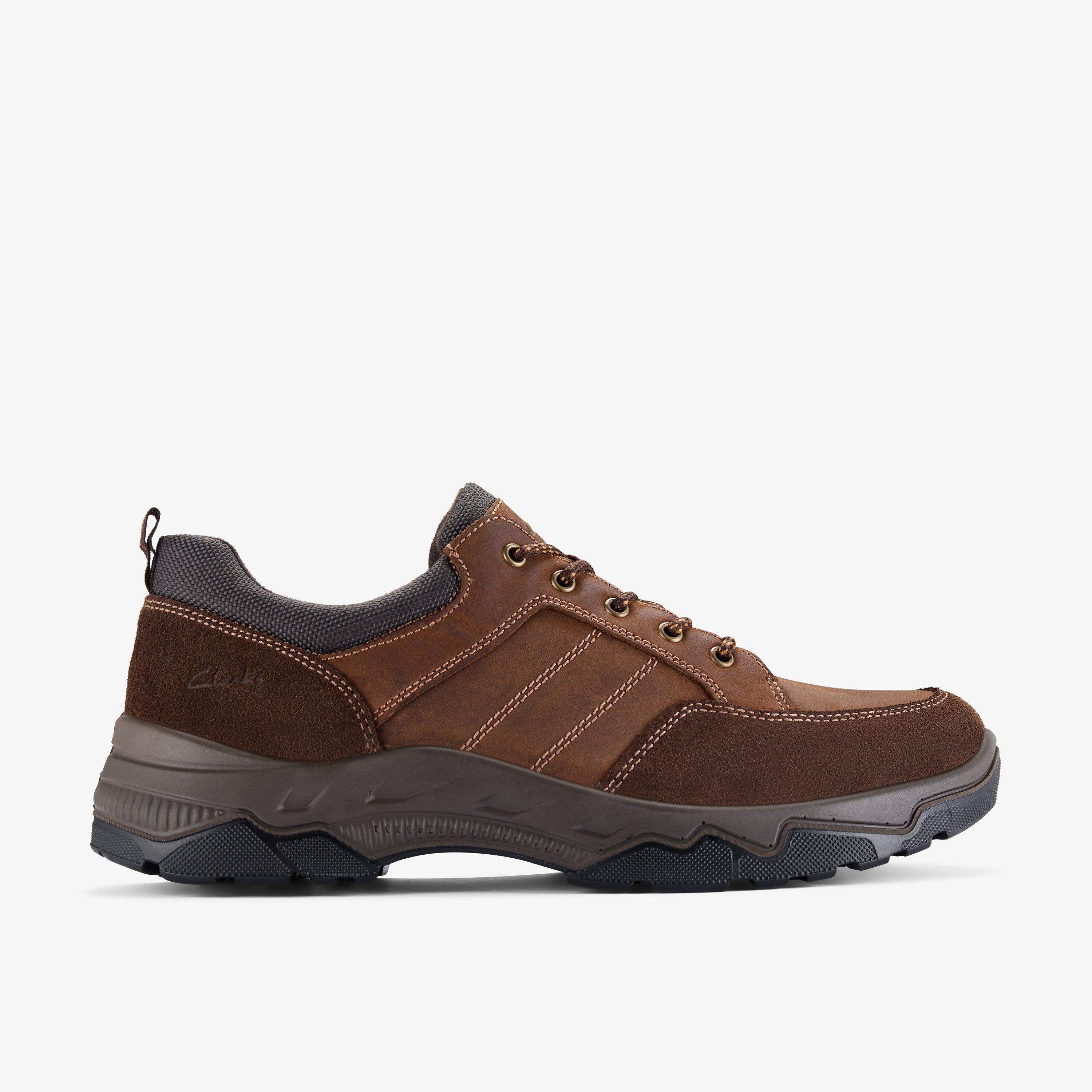 Alcombe Lace Brown Leather Trainers Lace Up, view 1 of 6