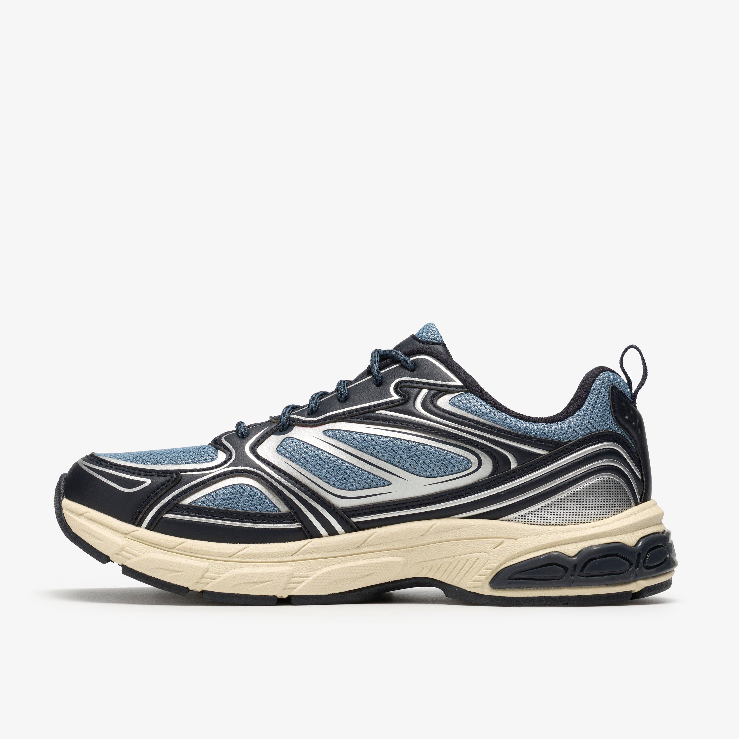 Nuvell Walk Blue Combination Trainers Lace Up, view 2 of 6