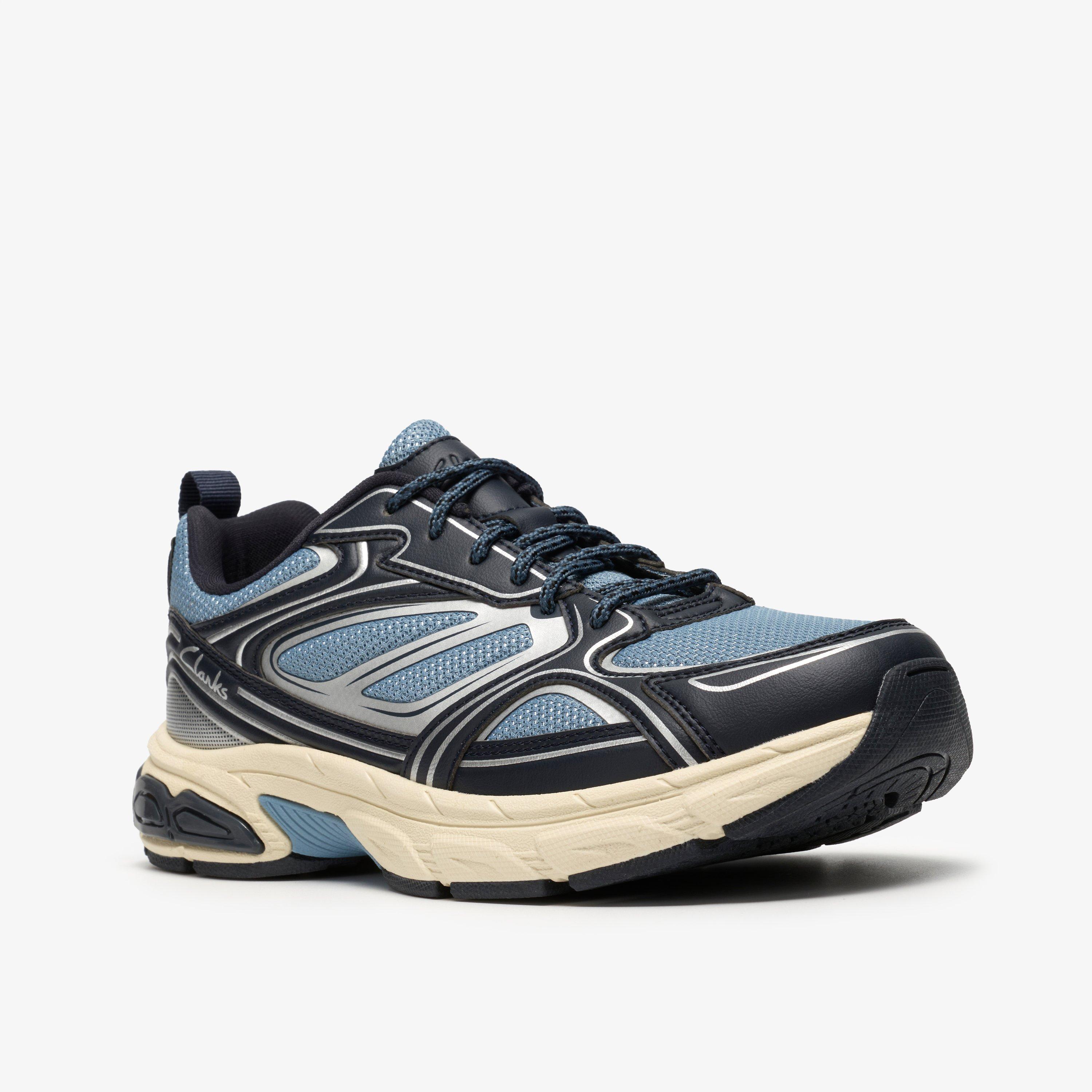 Nuvell Walk Blue Combination Trainers Lace Up, view 4 of 6