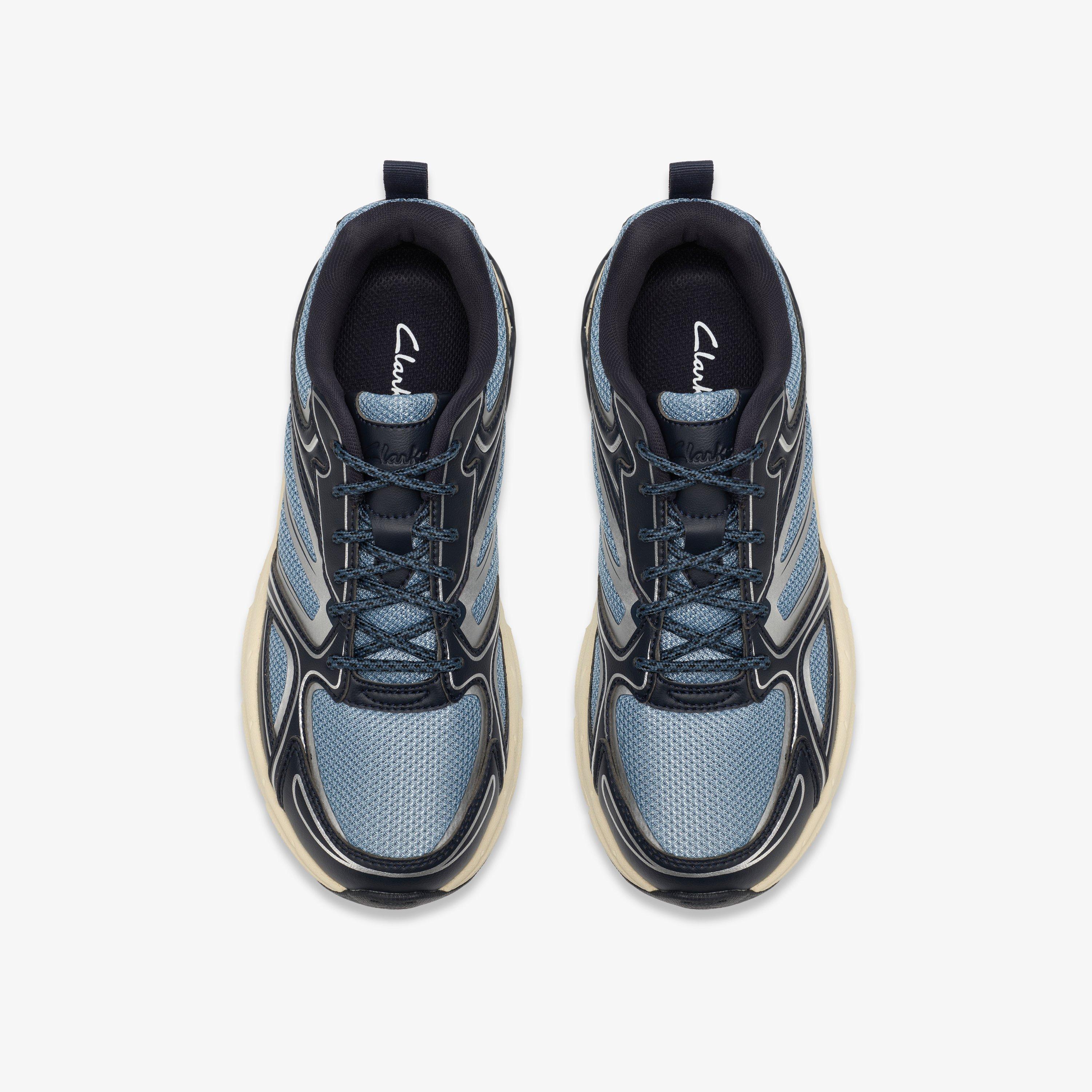 Nuvell Walk Blue Combination Trainers Lace Up, view 6 of 6
