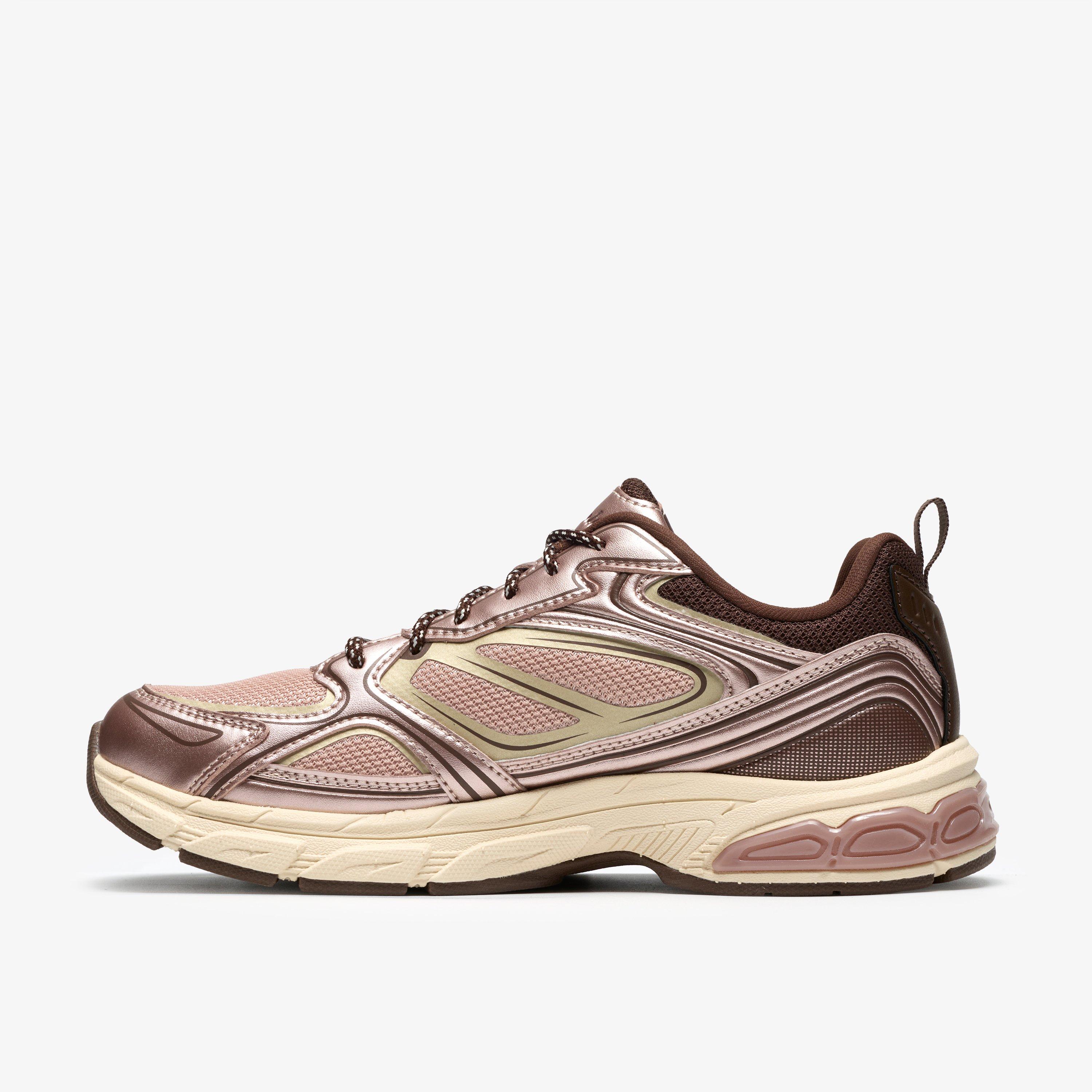 Nuvell Walk Pink Metallic Trainers Lace Up, view 2 of 6