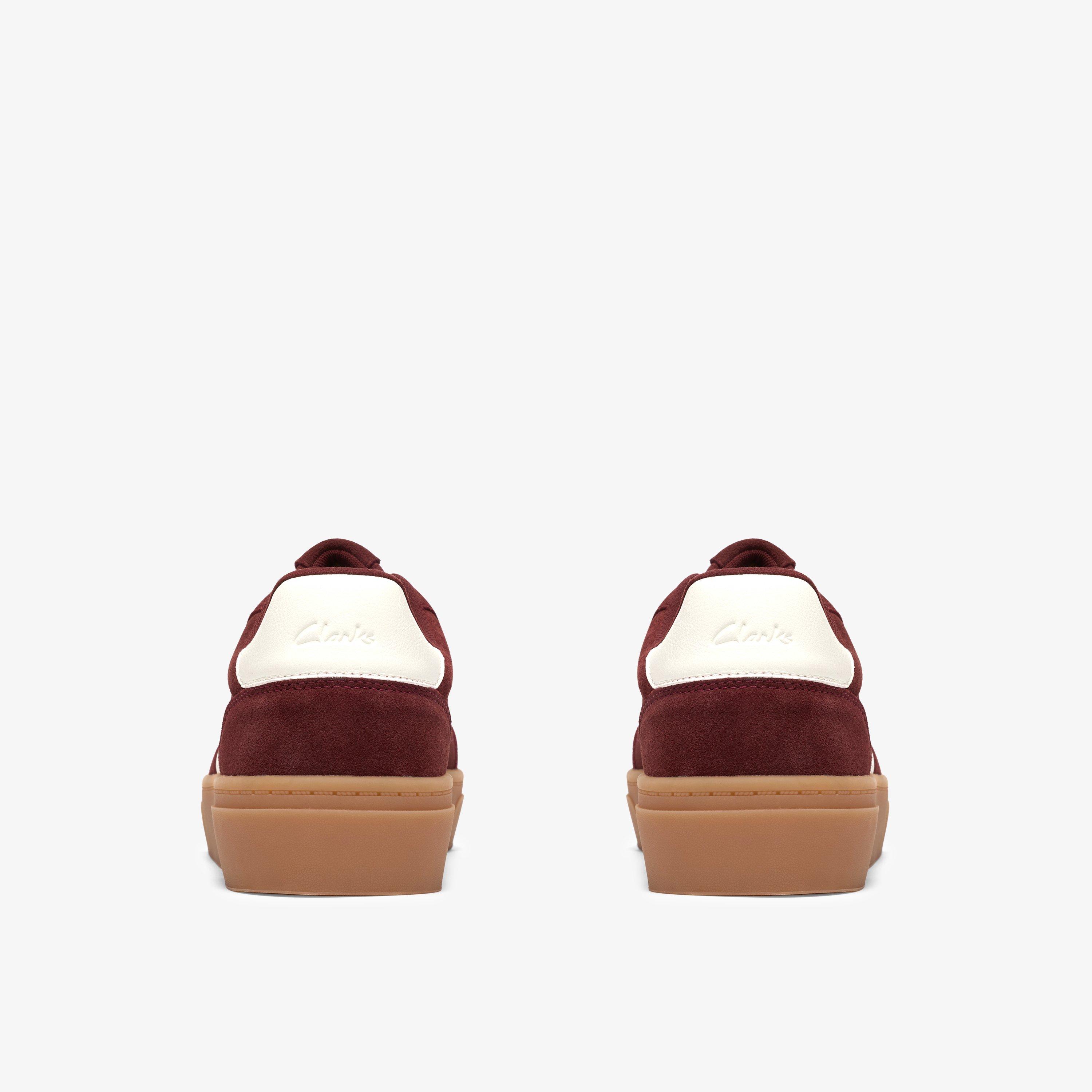 Oniro Run Burgundy Suede Trainers Lace Up, view 5 of 6