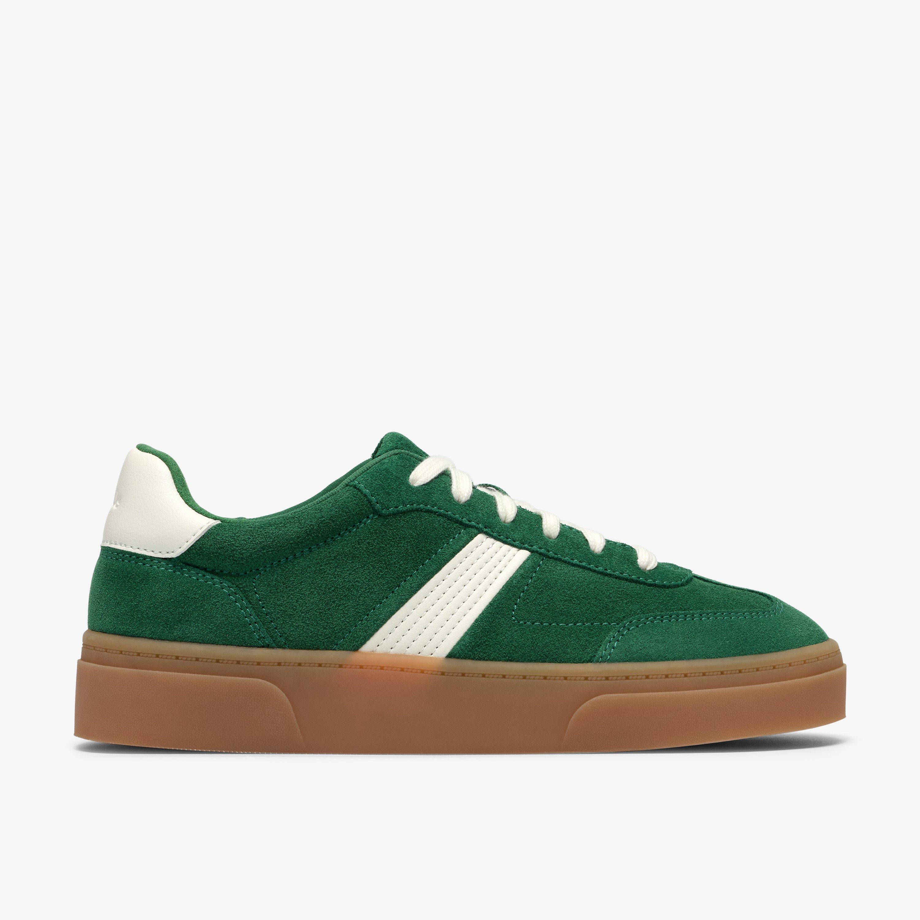 Oniro Run Green Suede Trainers Lace Up, view 1 of 6