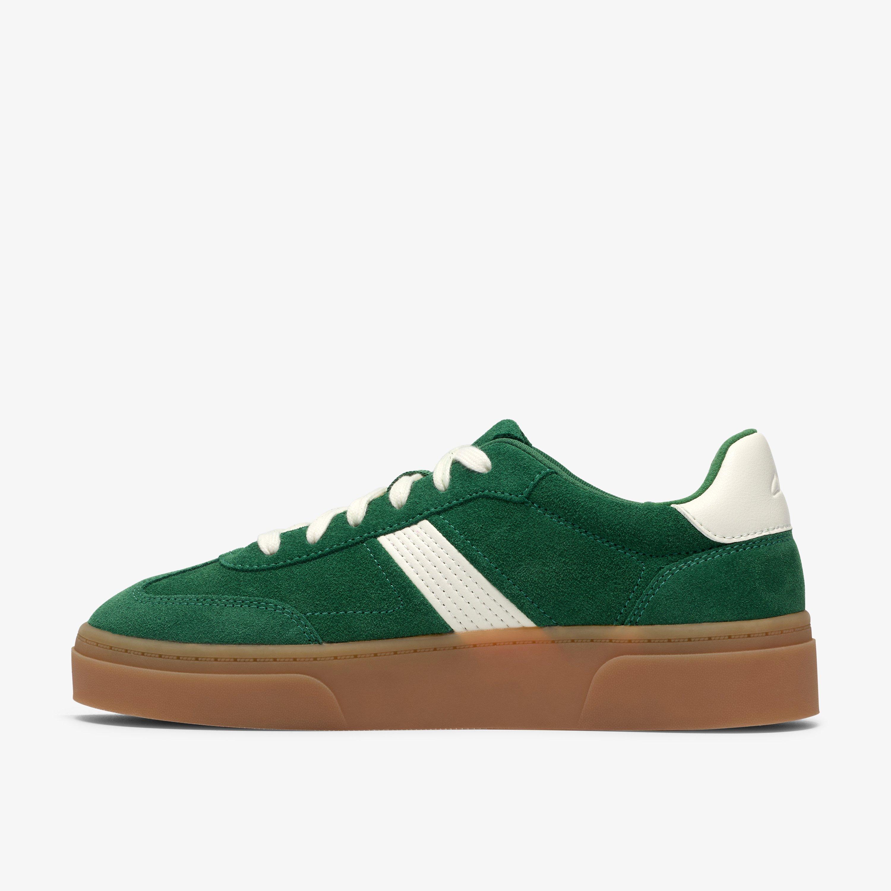 Oniro Run Green Suede Trainers Lace Up, view 2 of 6