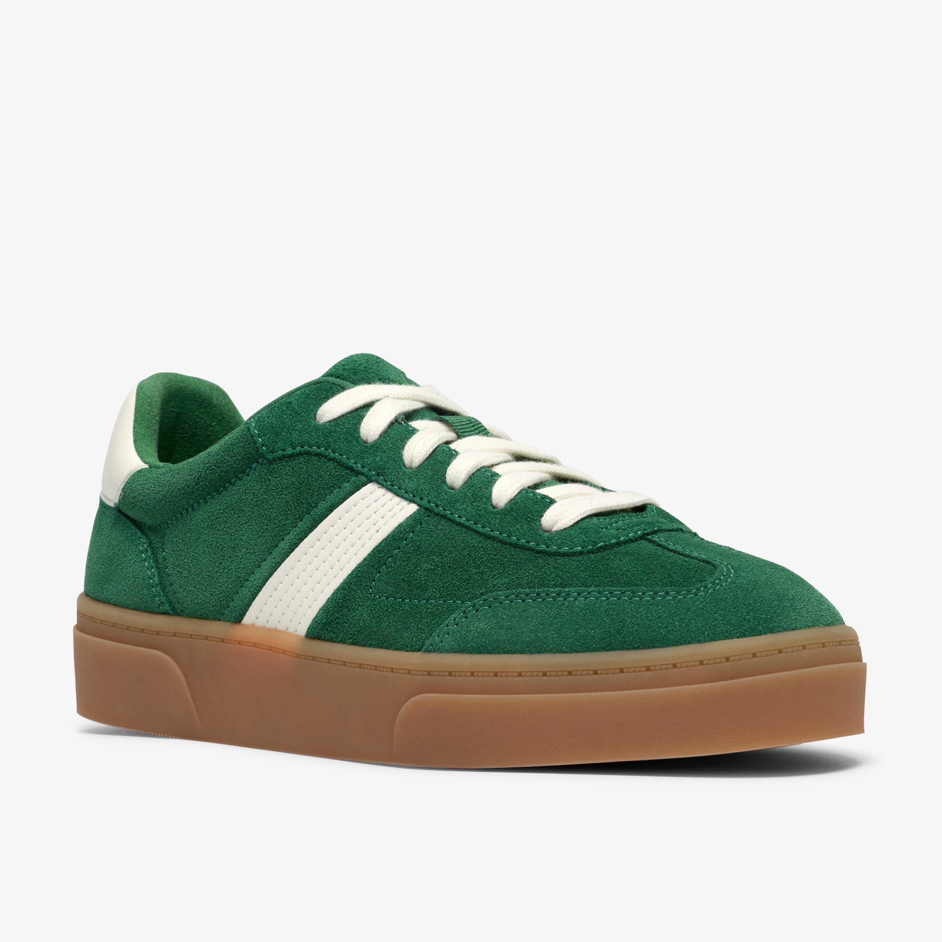 Oniro Run Green Suede Trainers Lace Up, view 4 of 6