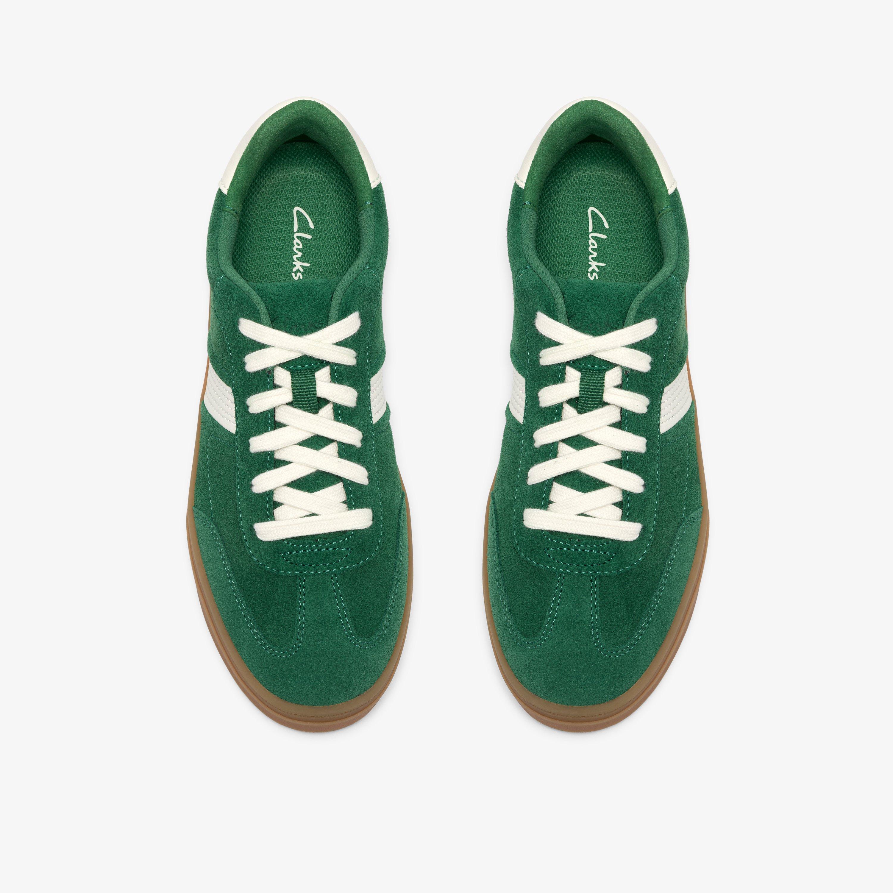 Oniro Run Green Suede Trainers Lace Up, view 6 of 6
