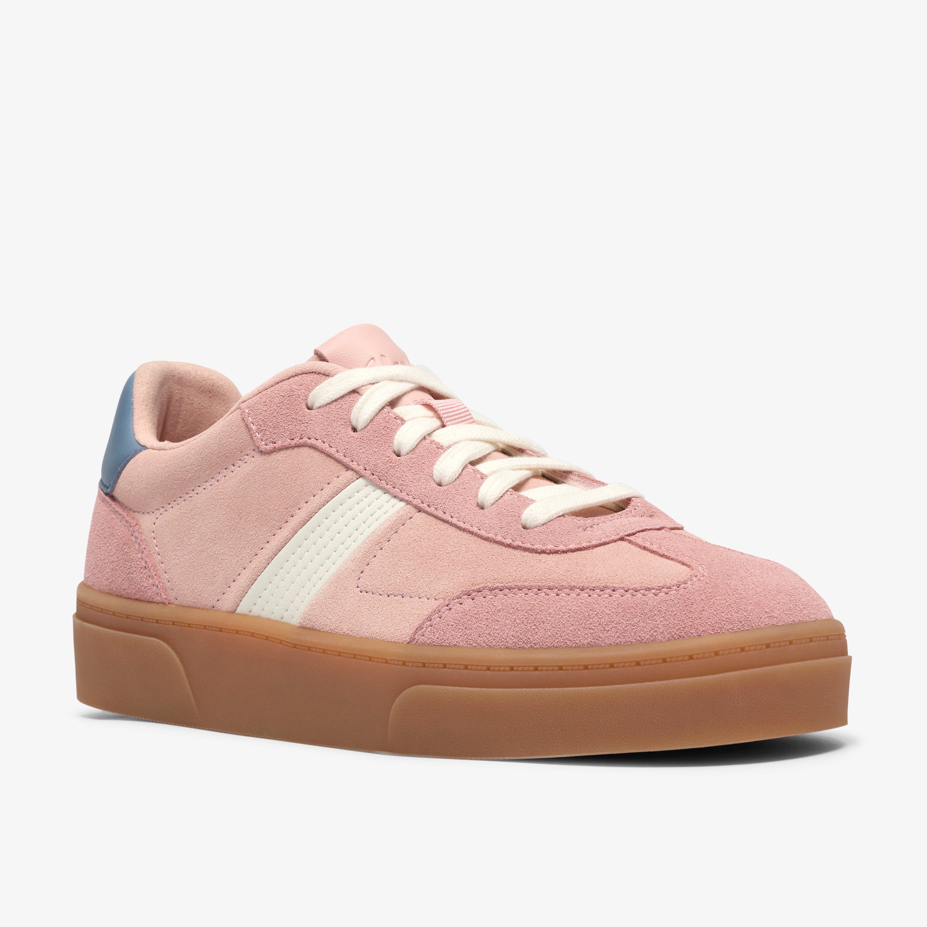 Oniro Run Pink Suede Trainers Lace Up, view 4 of 6