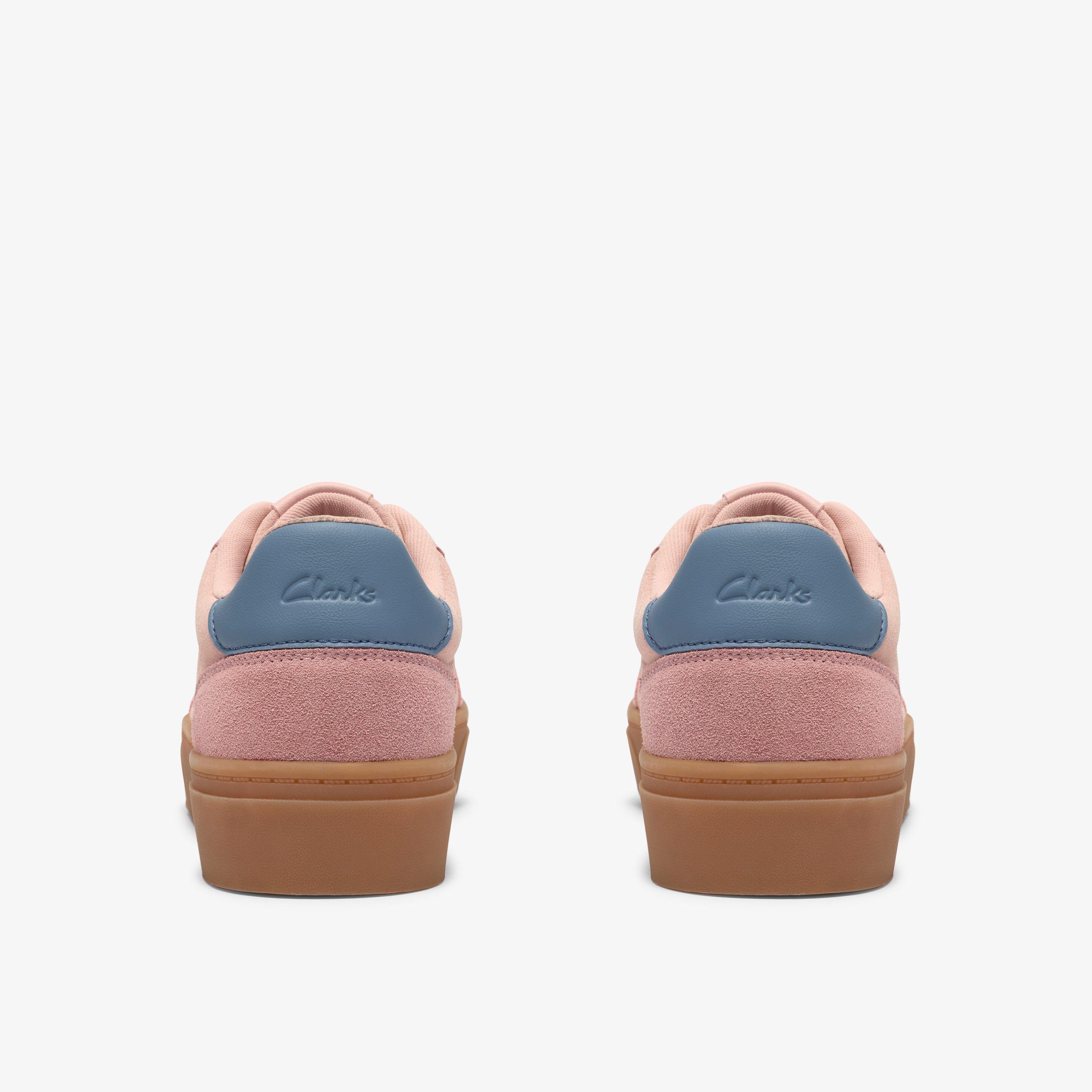Oniro Run Pink Suede Trainers Lace Up, view 5 of 6