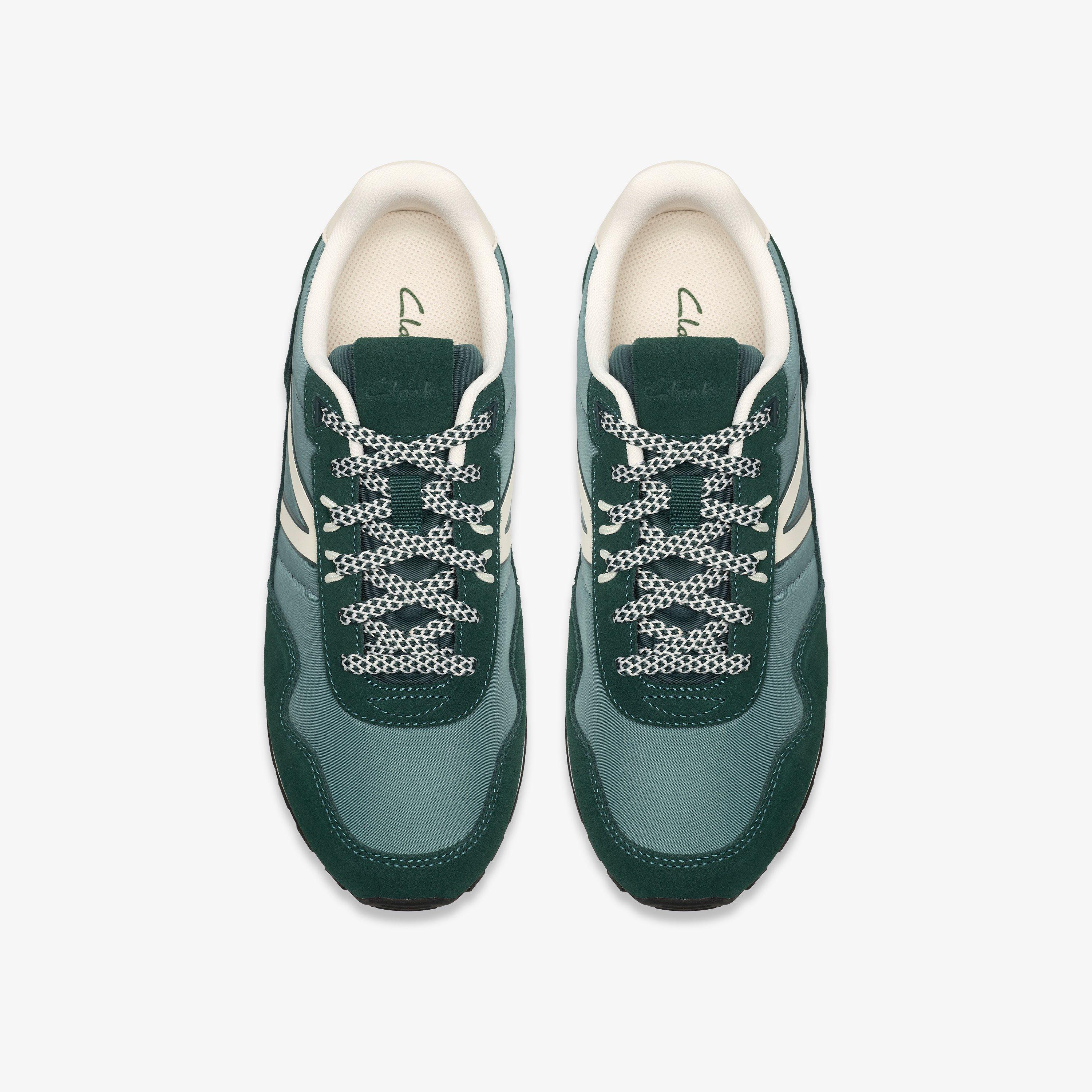 Virella Walk Green Combination Trainers Lace Up, view 6 of 6