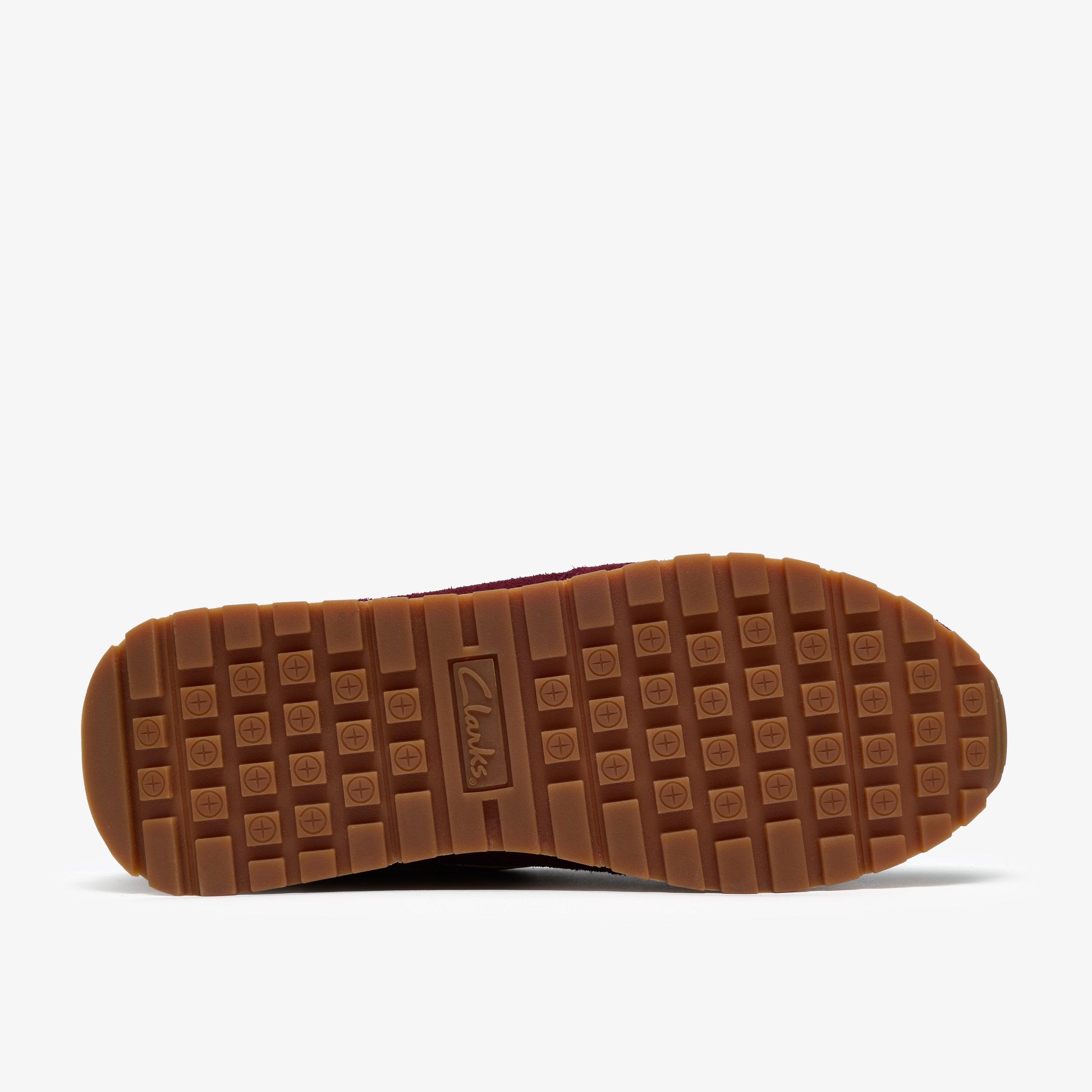 Virella Walk Burgundy Combination Trainers Lace Up, view 3 of 6
