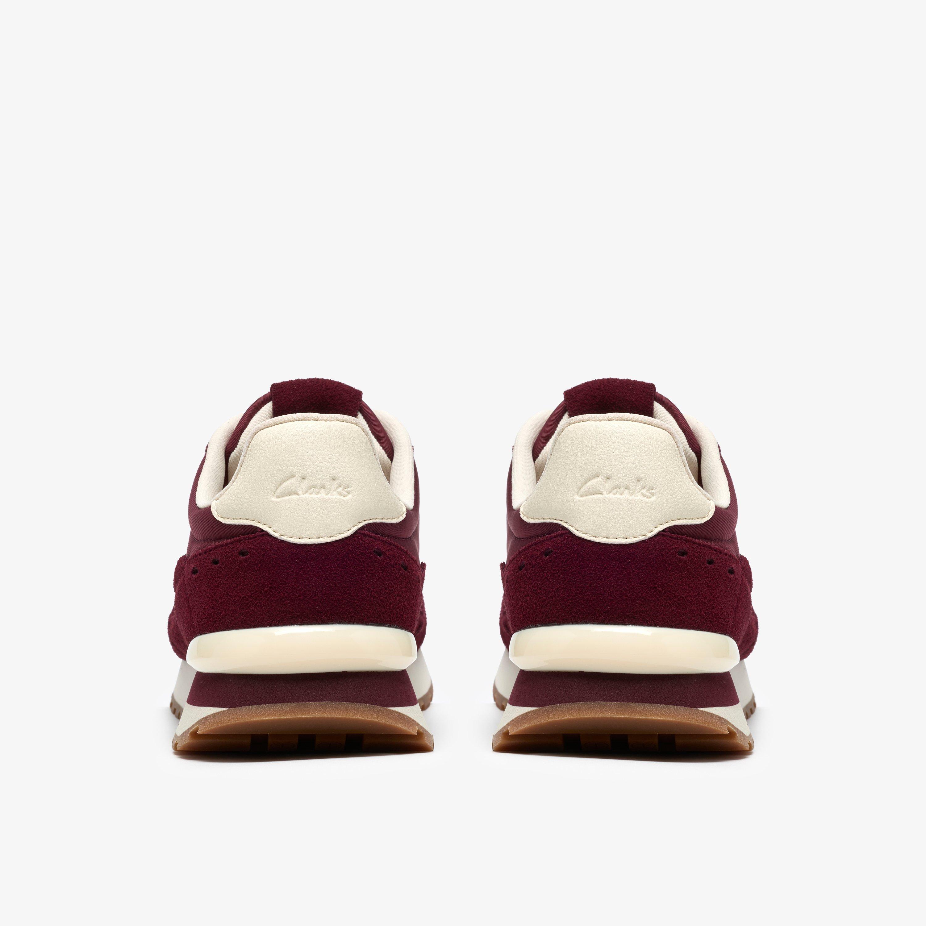Virella Walk Burgundy Combination Trainers Lace Up, view 5 of 6