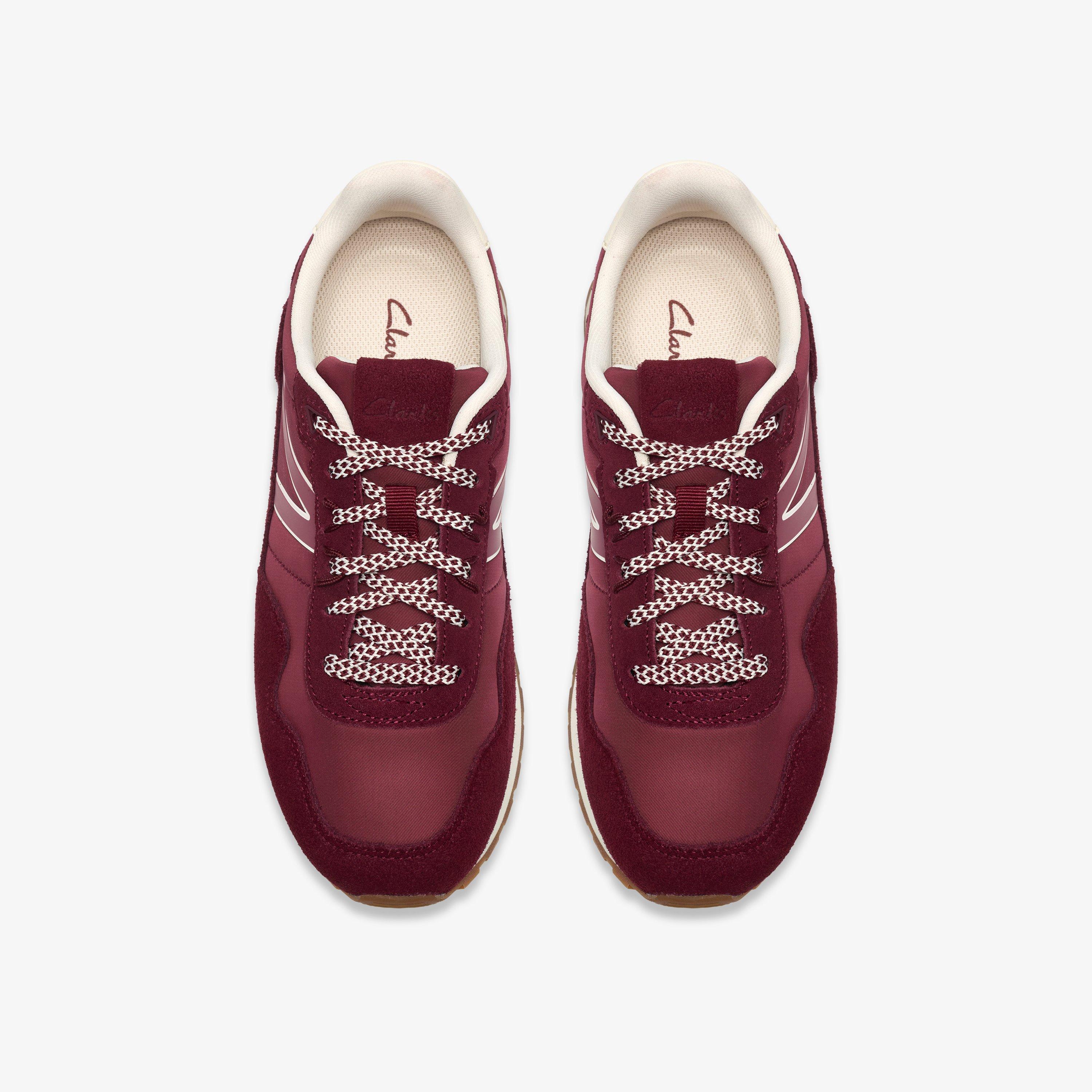 Virella Walk Burgundy Combination Trainers Lace Up, view 6 of 6