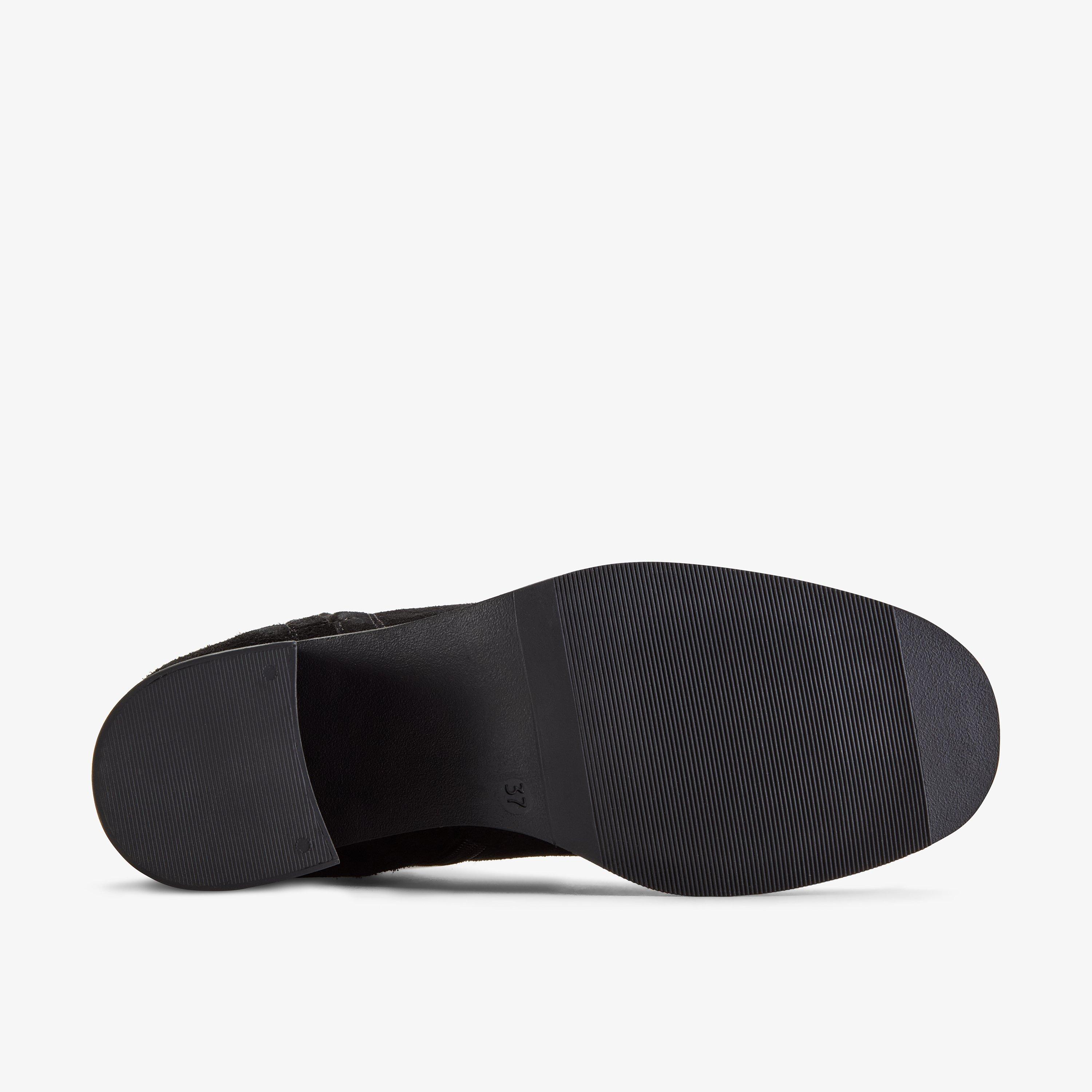 Bravik Zip Black Suede Ankle Boots, view 3 of 6