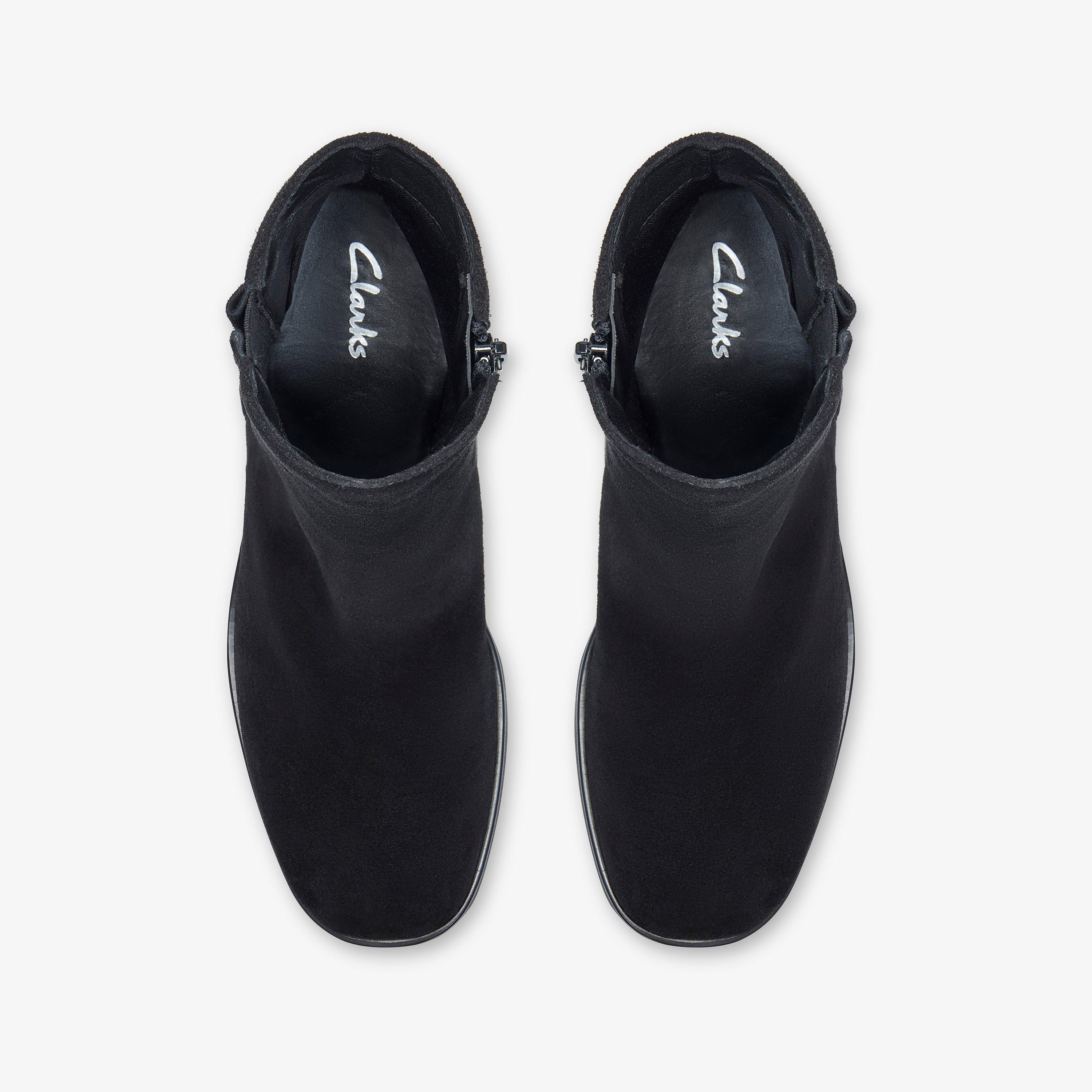 Bravik Zip Black Suede Ankle Boots, view 6 of 6