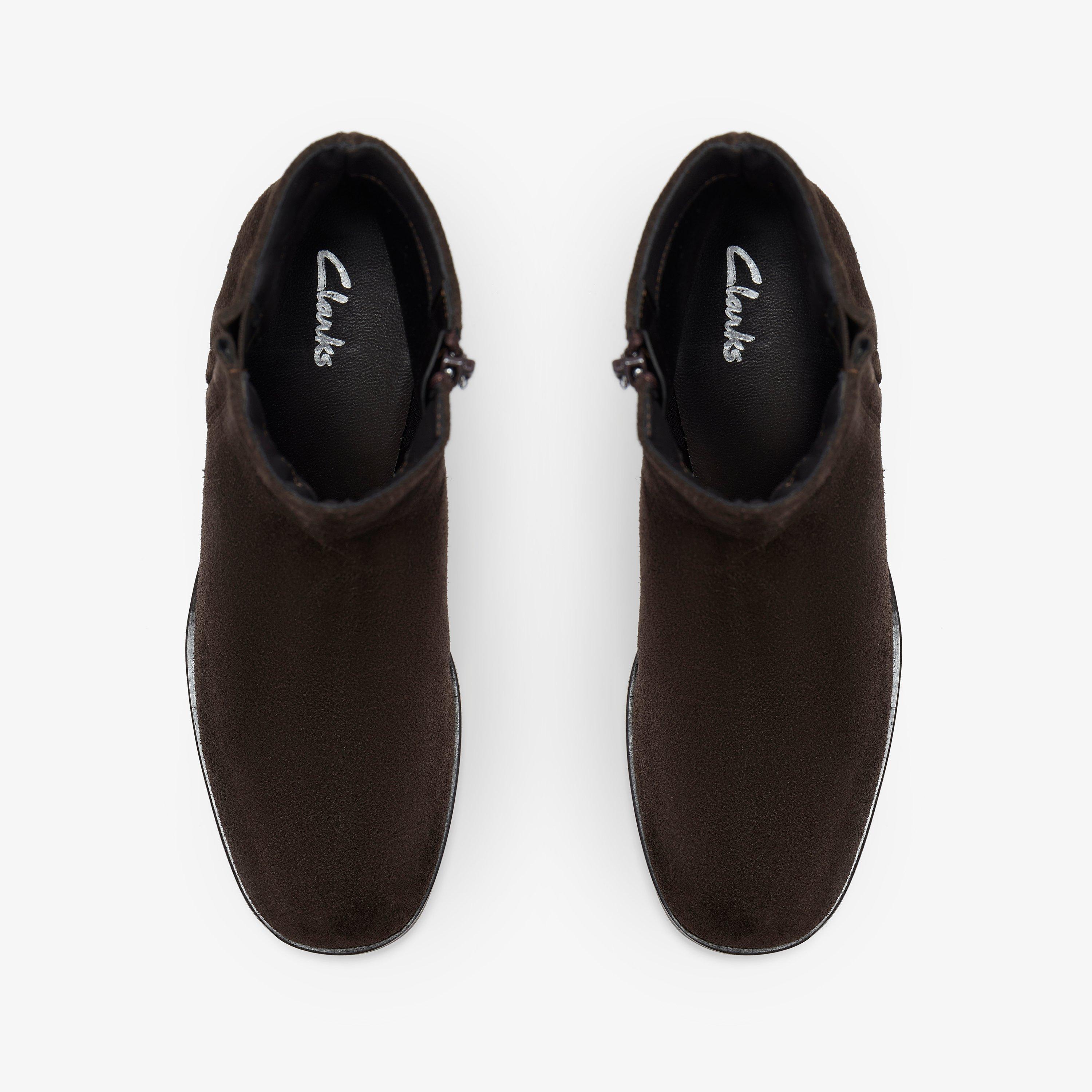Bravik Zip Dark Brown Suede Ankle Boots, view 6 of 6