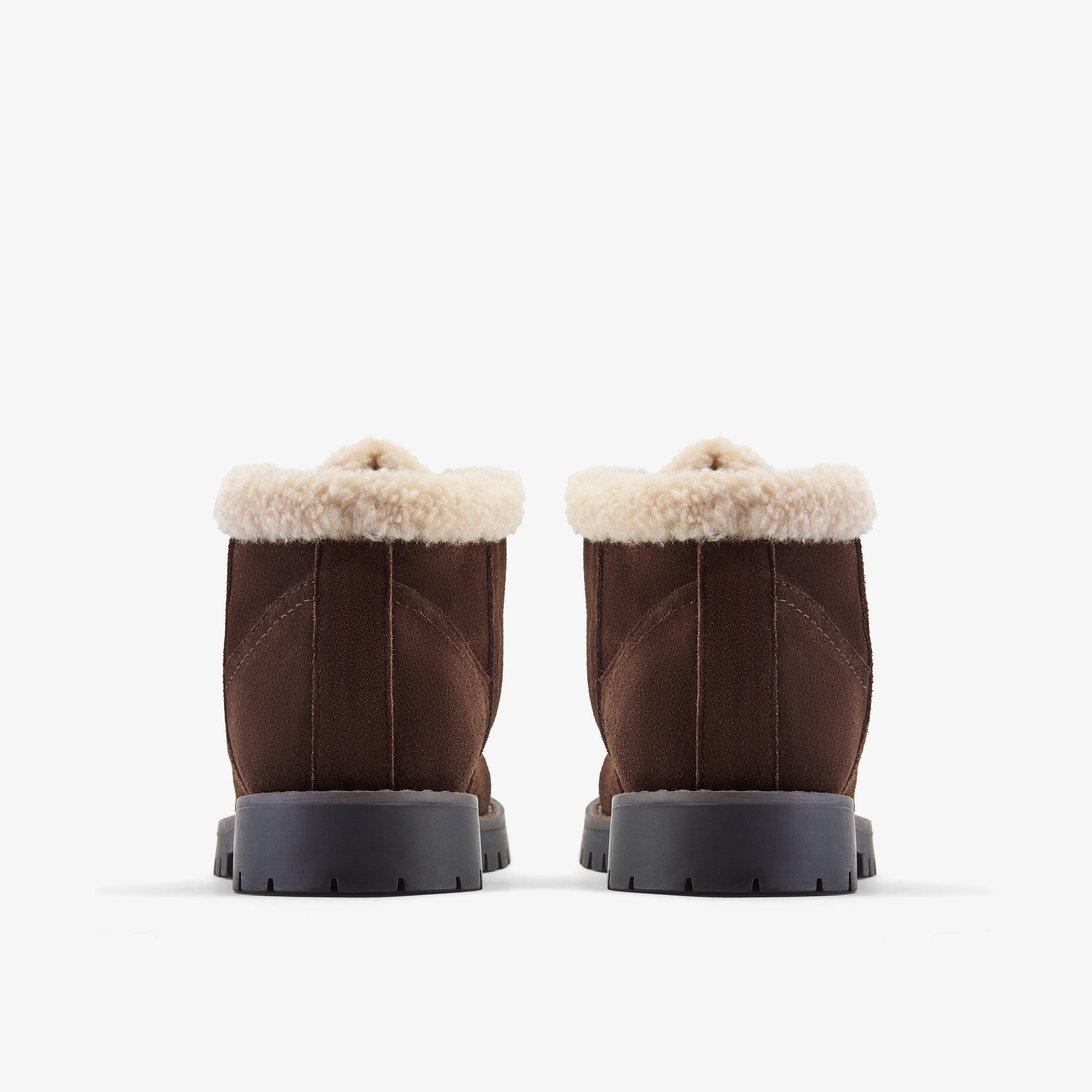 Velmere Bee Brown Warmlined Leather Ankle Boots, view 5 of 6