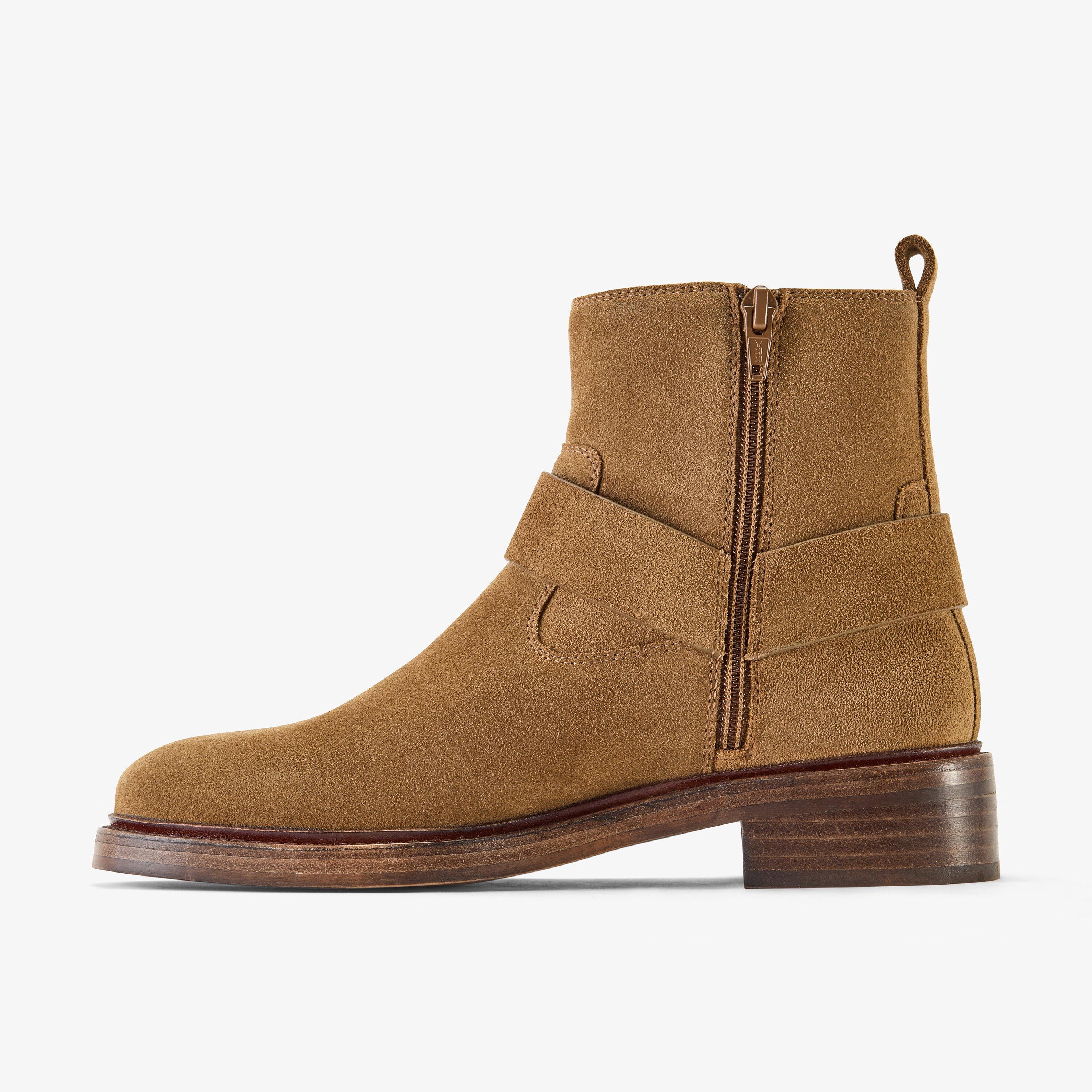 Lunford Craft Walnut Suede Ankle Boots Chelsea Boots, view 2 of 6