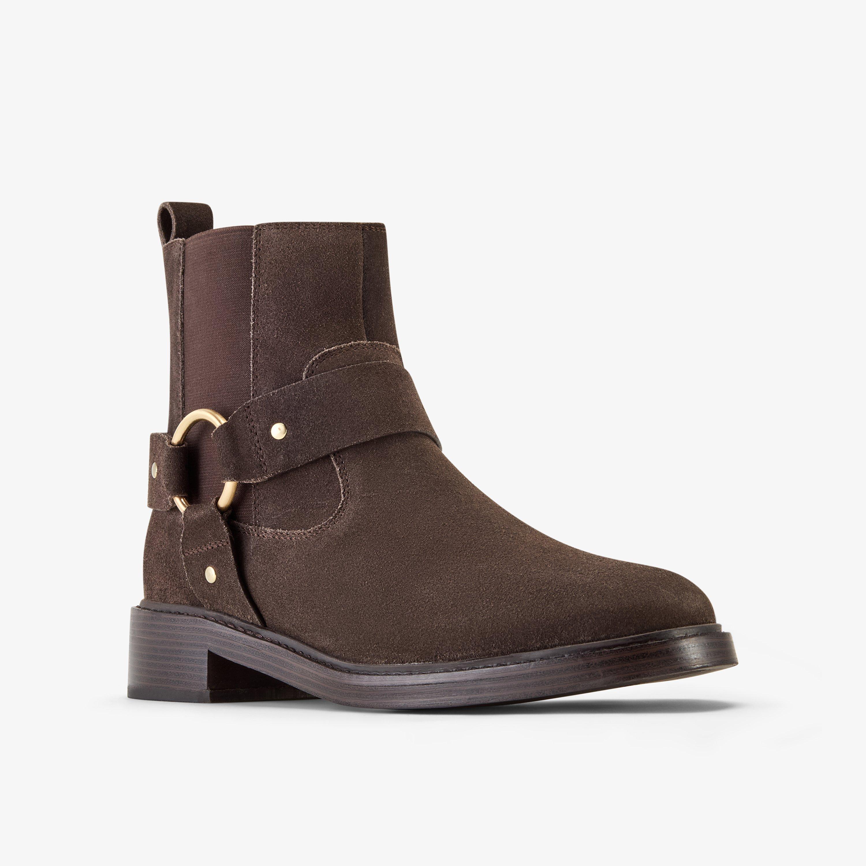 Lunford Craft Brown Suede Ankle Boots Chelsea Boots, view 4 of 6