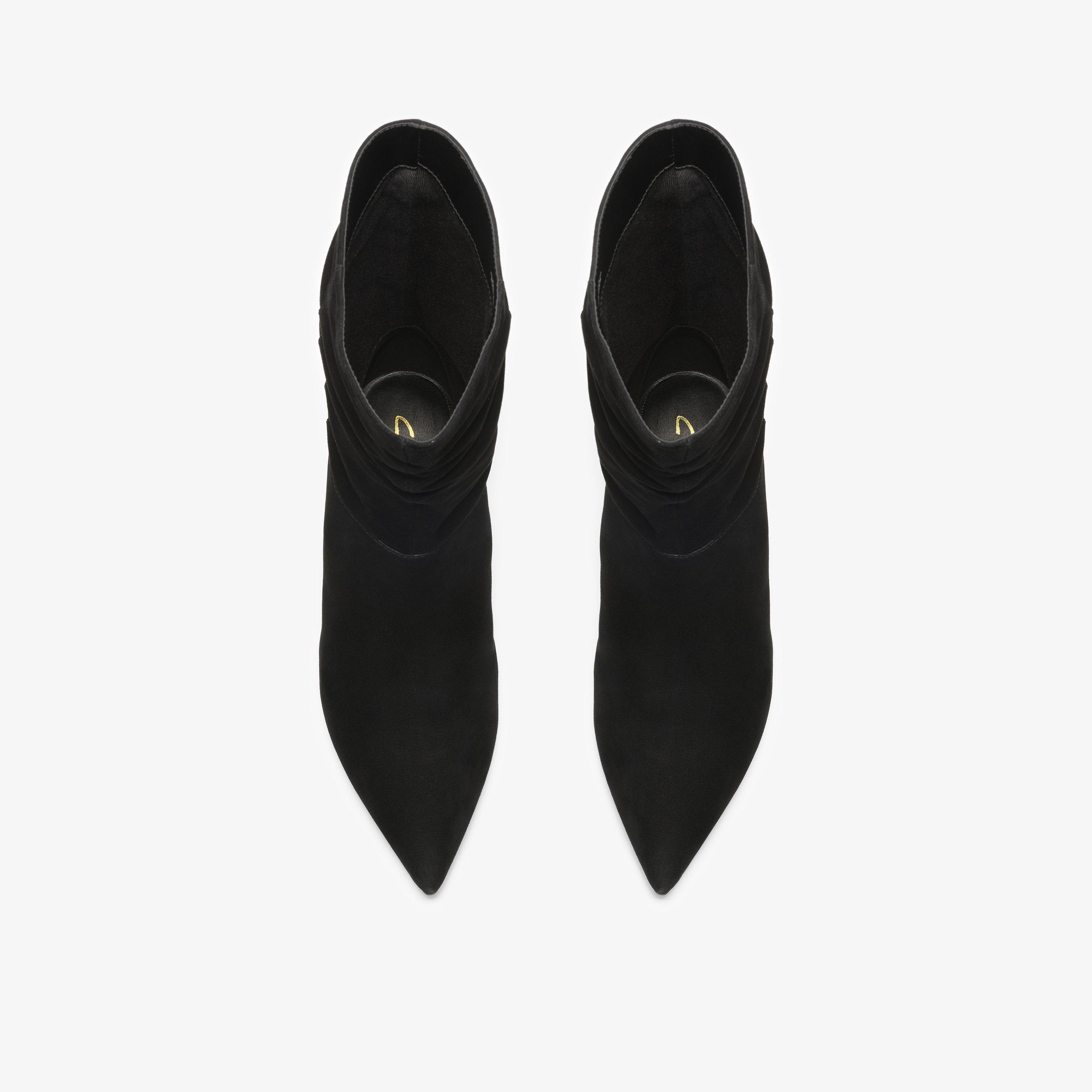 Pisa Slouch Black Suede Ankle Boots, view 6 of 6