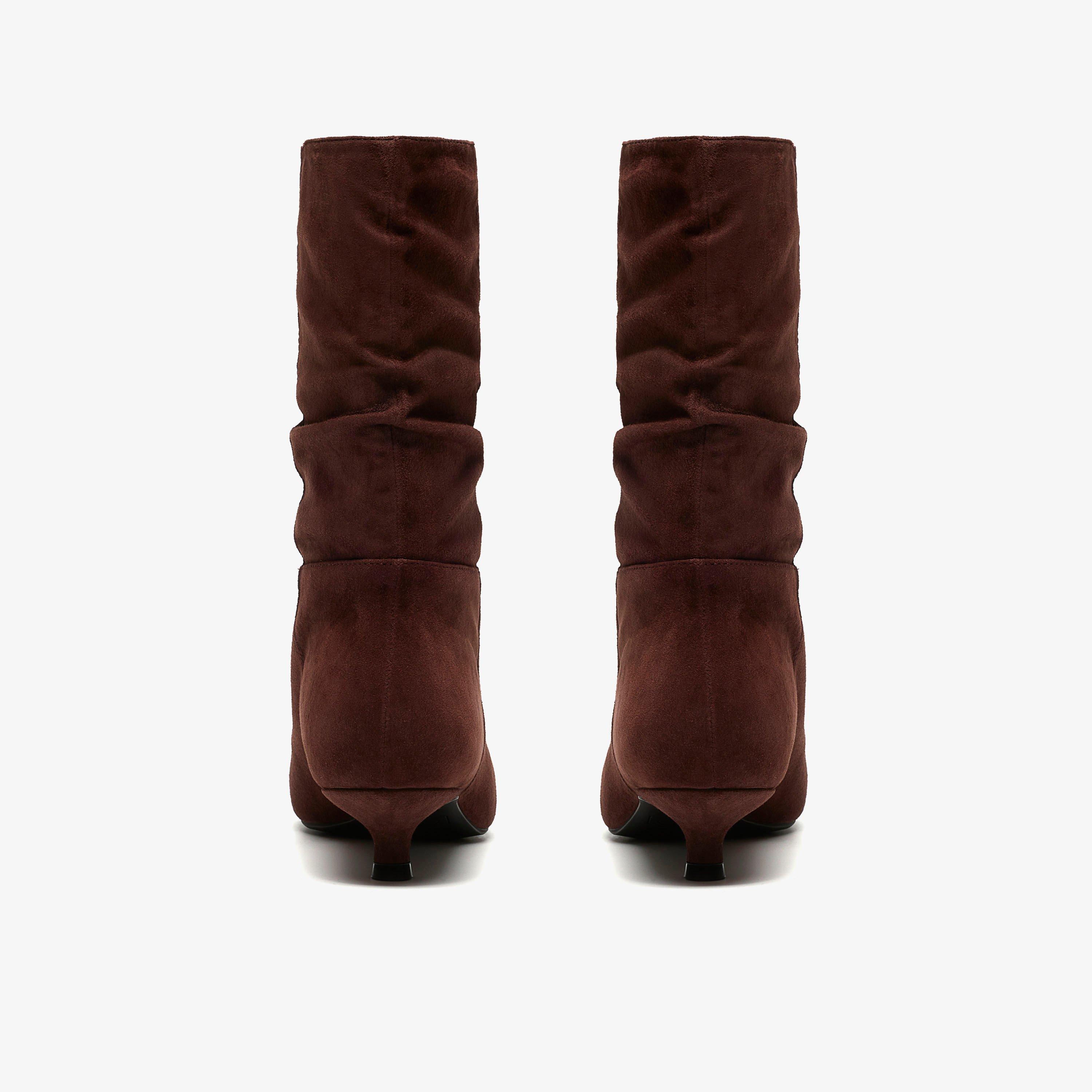 Pisa Slouch Brown Suede Ankle Boots, view 5 of 6