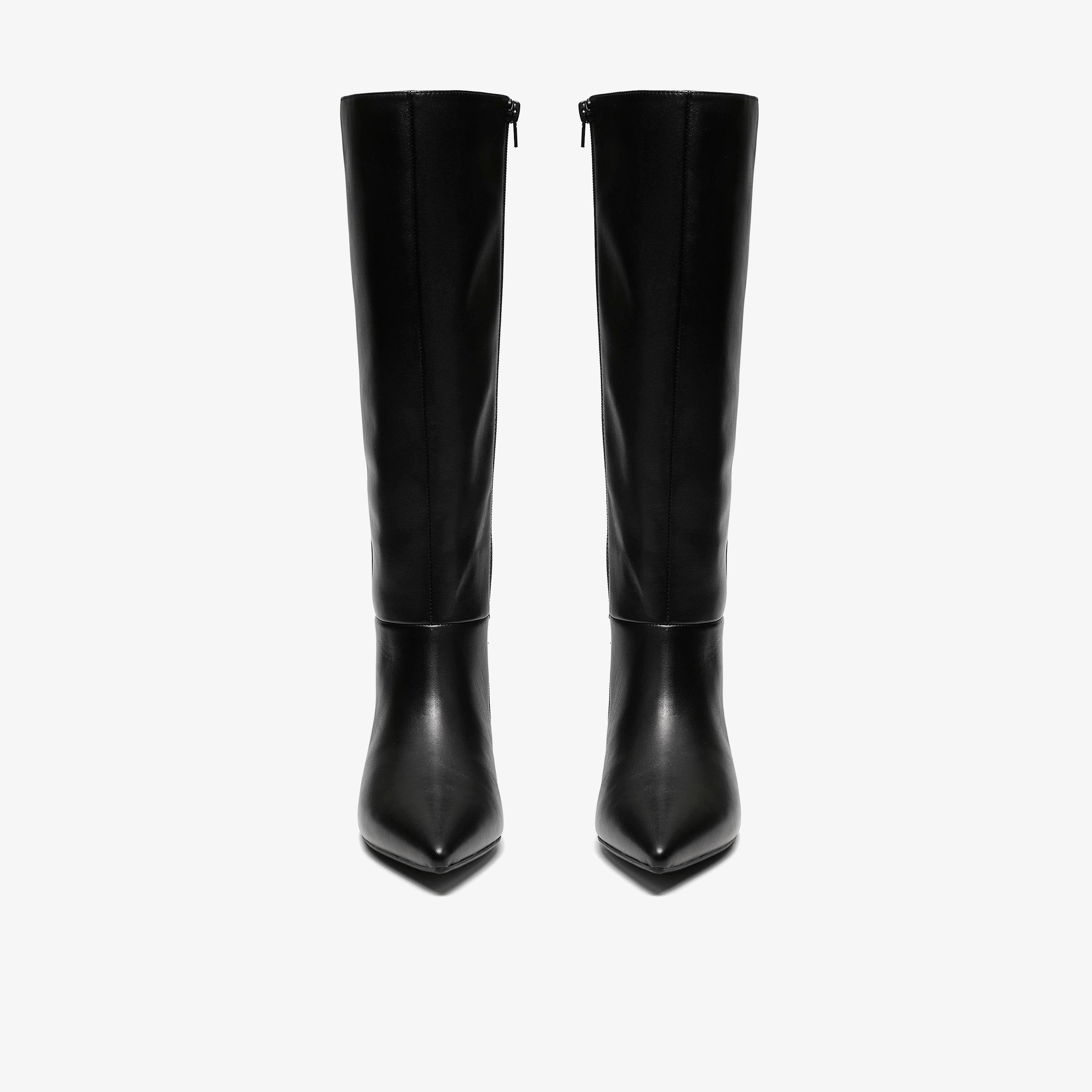 Pisa Hi Black Leather Knee High Boots, view 6 of 6