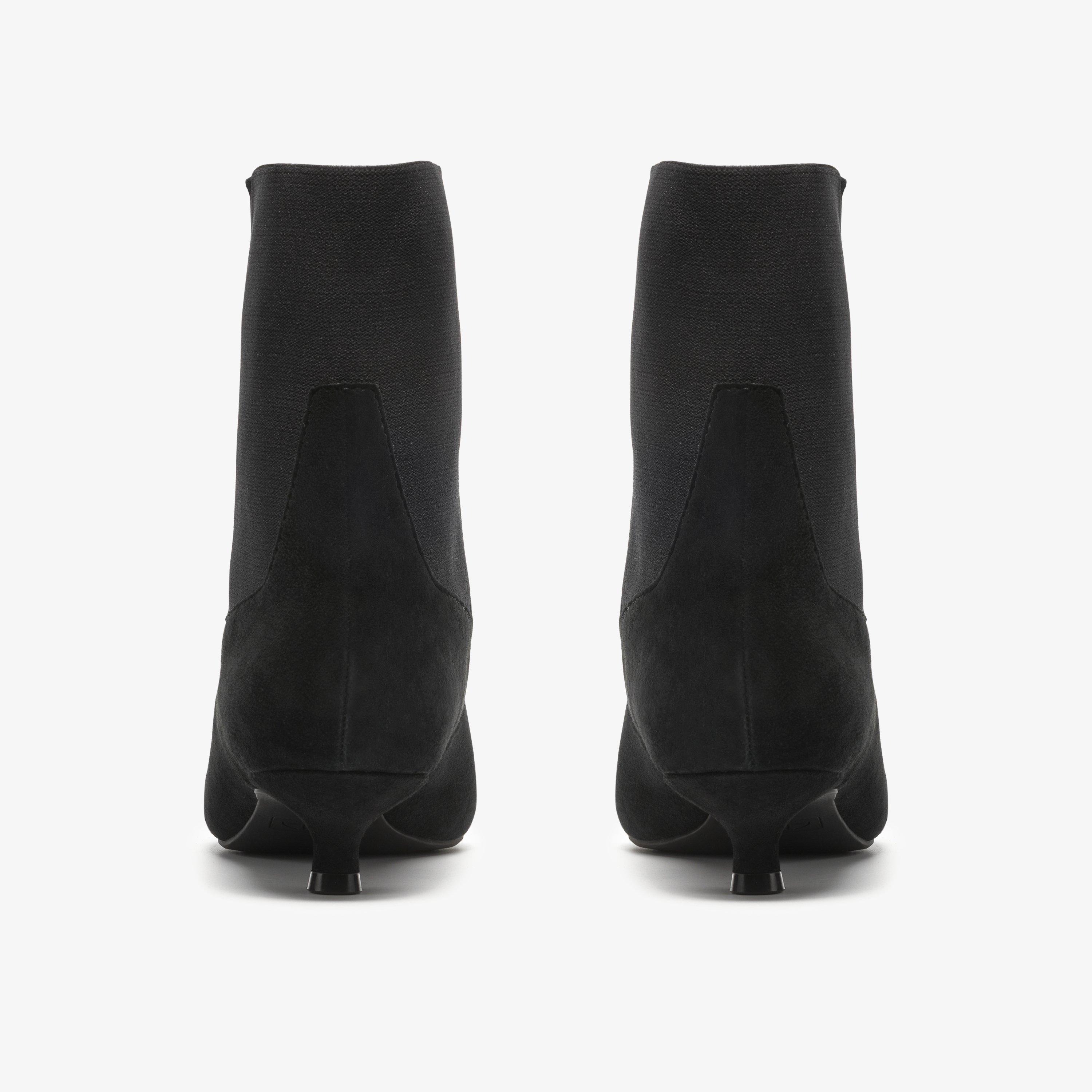 Pisa Top Black Suede Ankle Boots, view 5 of 6
