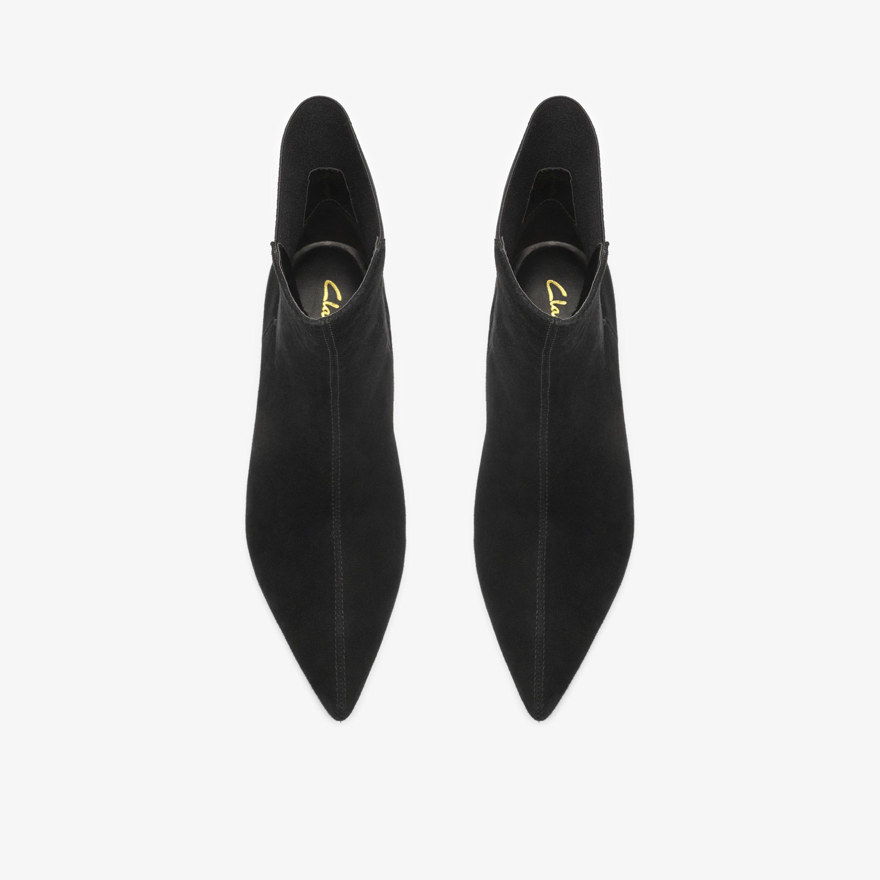Pisa Top Black Suede Ankle Boots, view 6 of 6