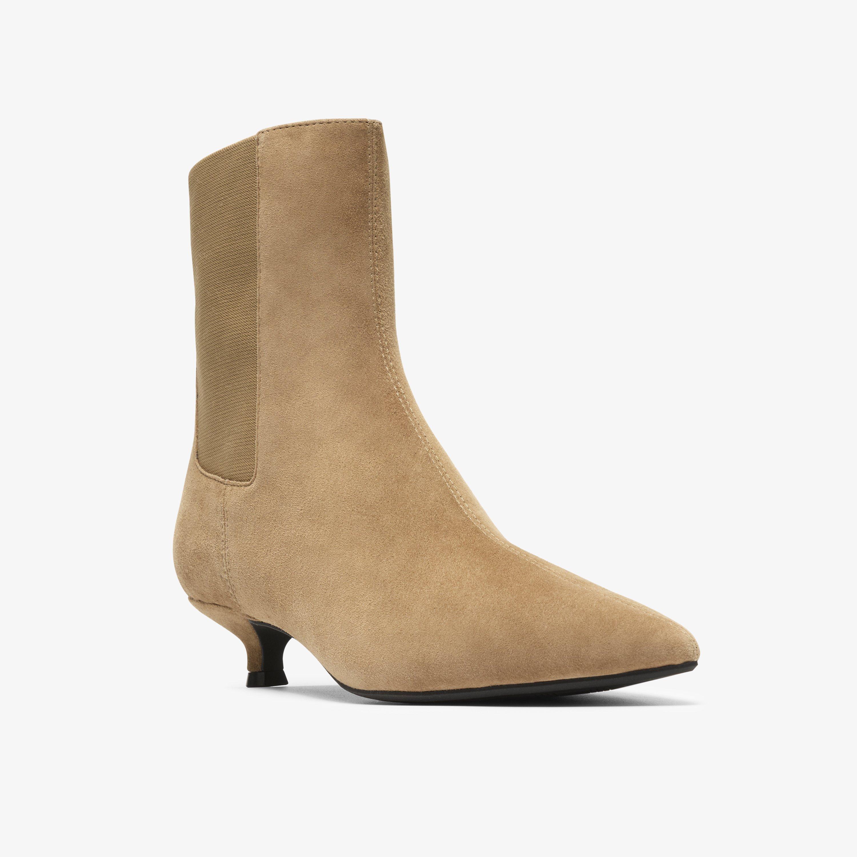 Pisa Top Tan Suede Ankle Boots, view 4 of 6