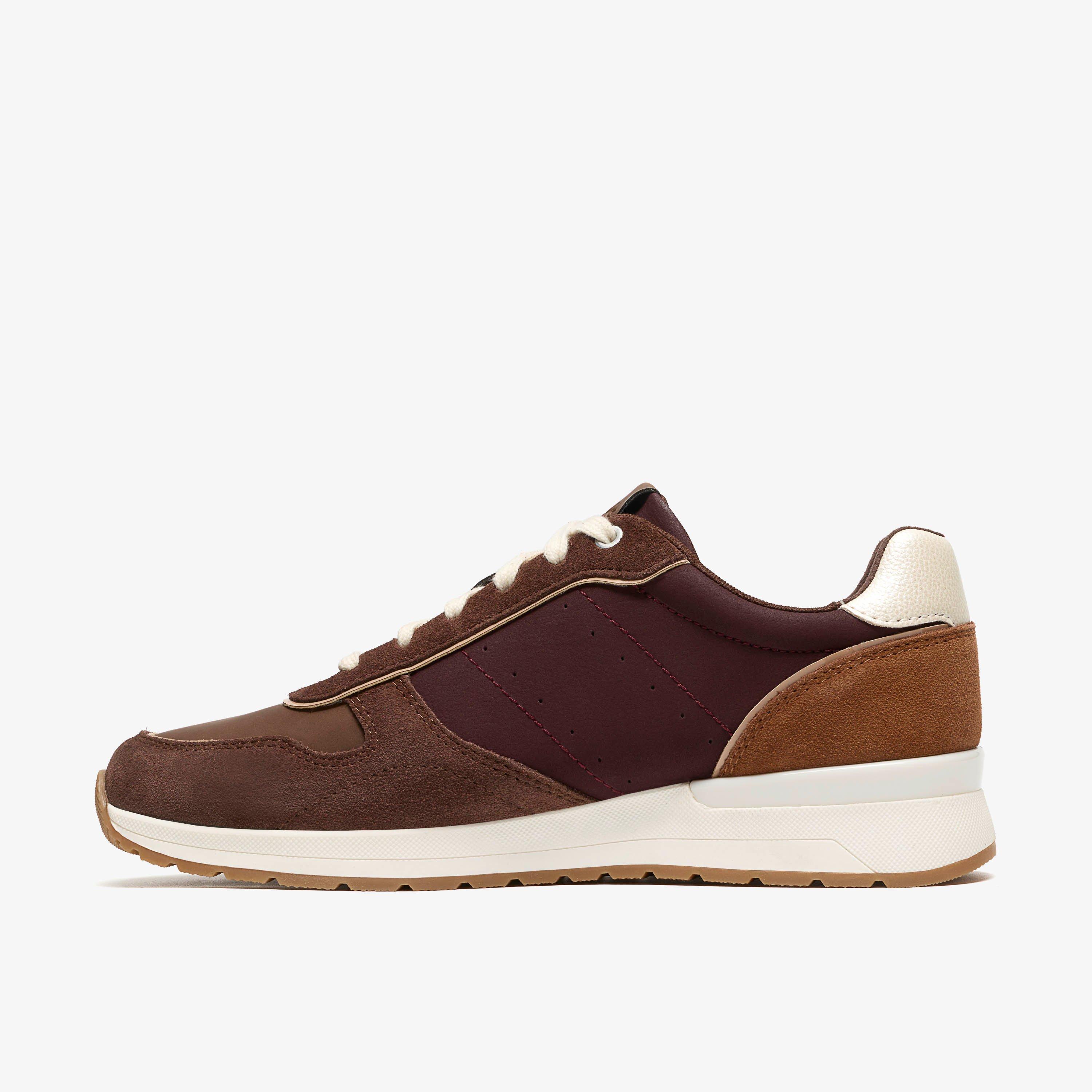 Emme Walk Dark Brown Combination Trainers, view 2 of 6