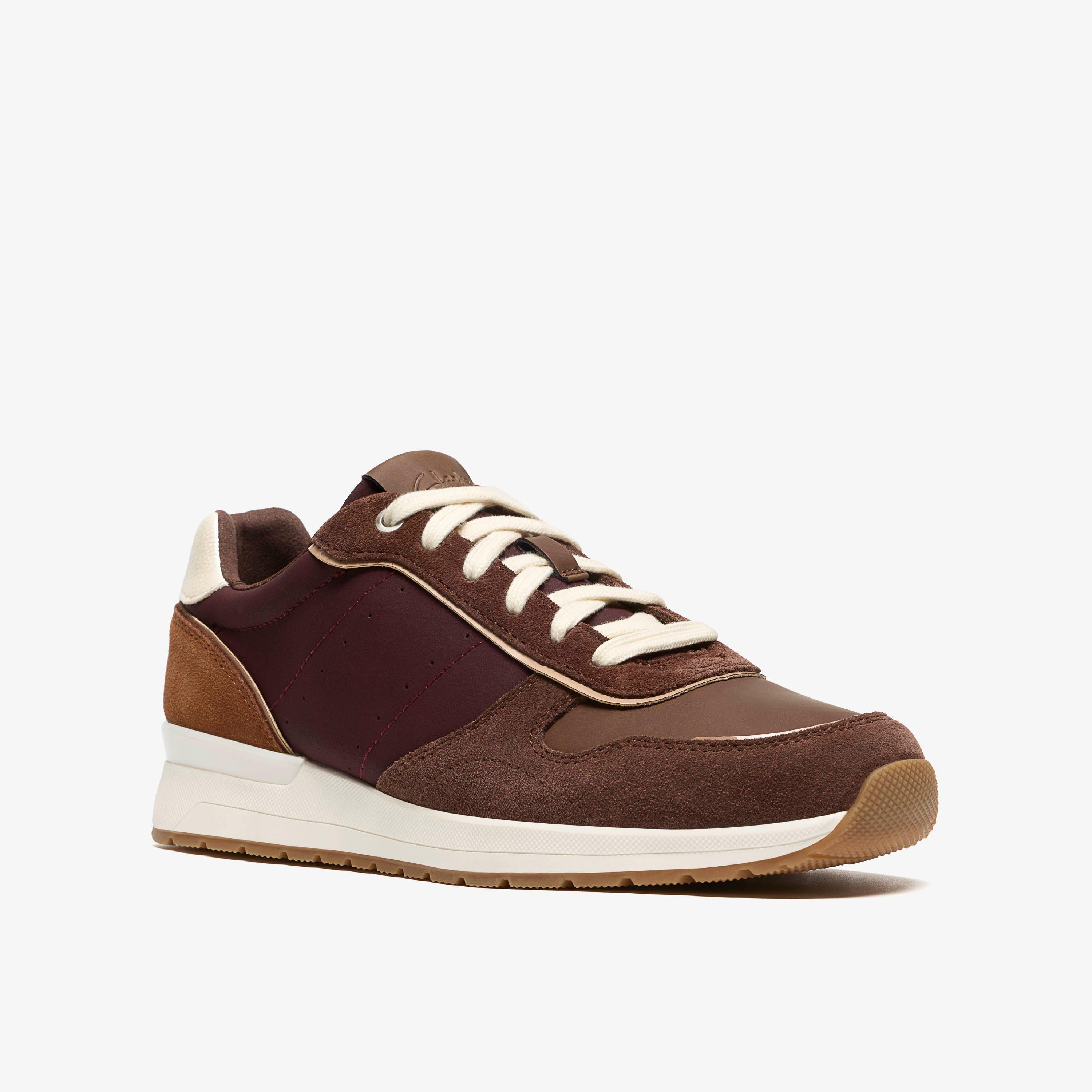 Emme Walk Dark Brown Combination Trainers, view 4 of 6