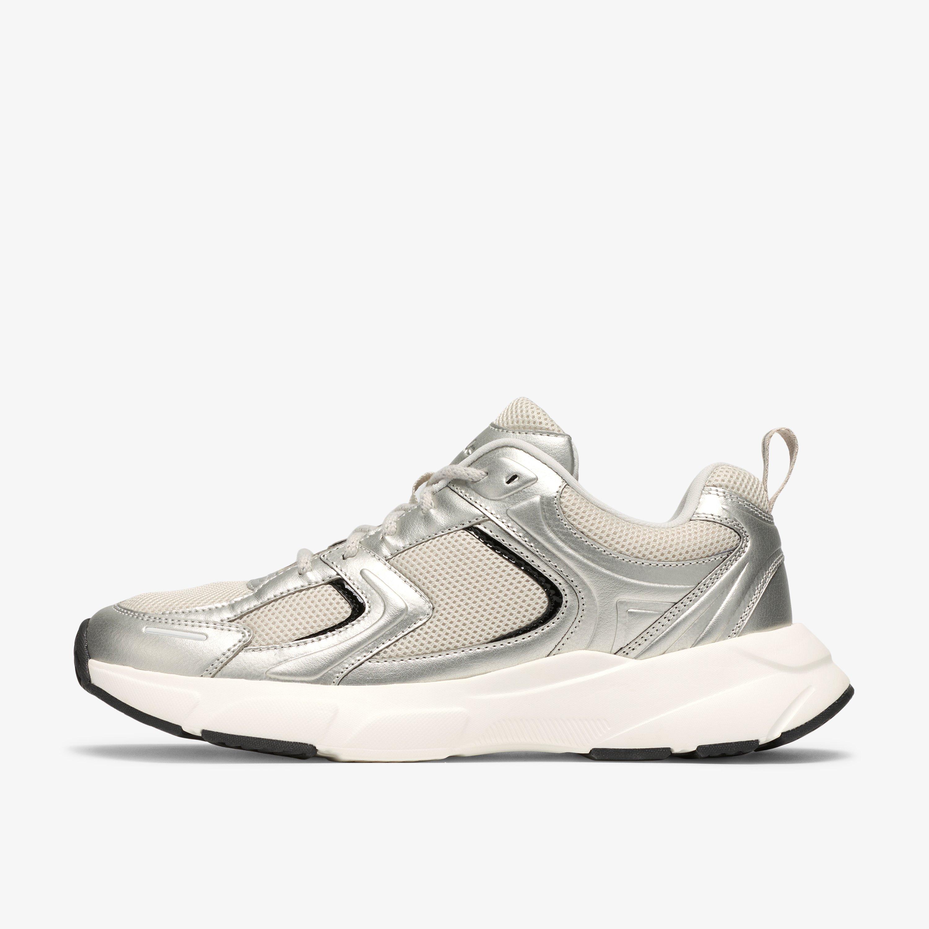 Orsina Walk Silver Combination Trainers, view 2 of 6