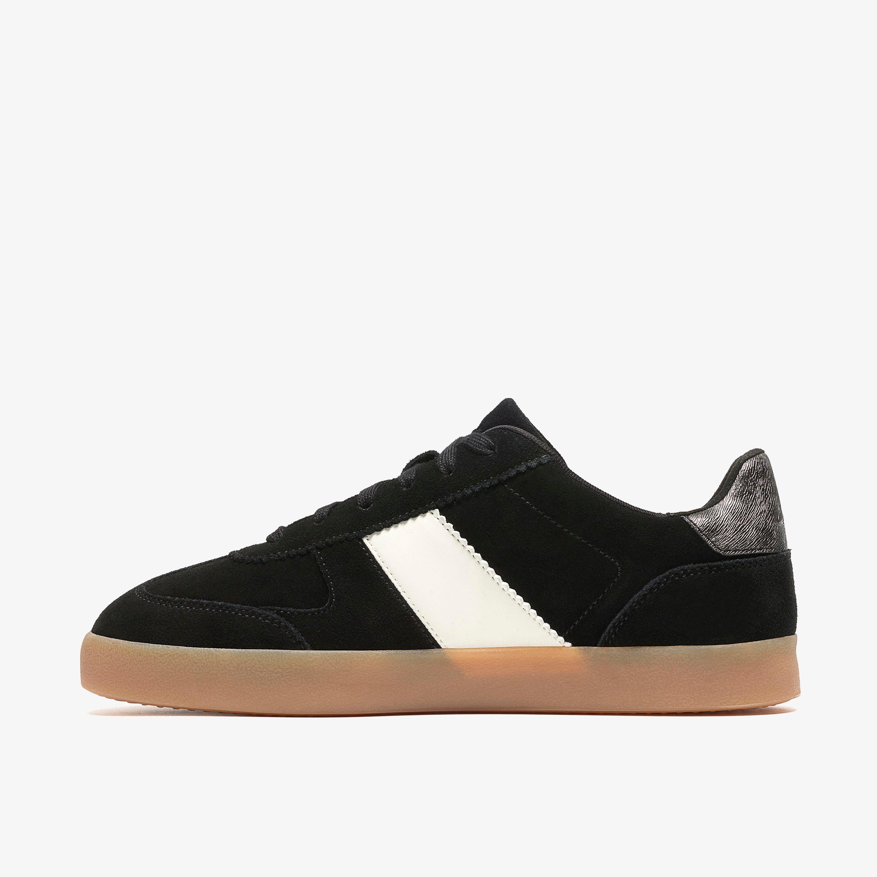 Sorelle Walk Black Suede Trainers, view 2 of 6