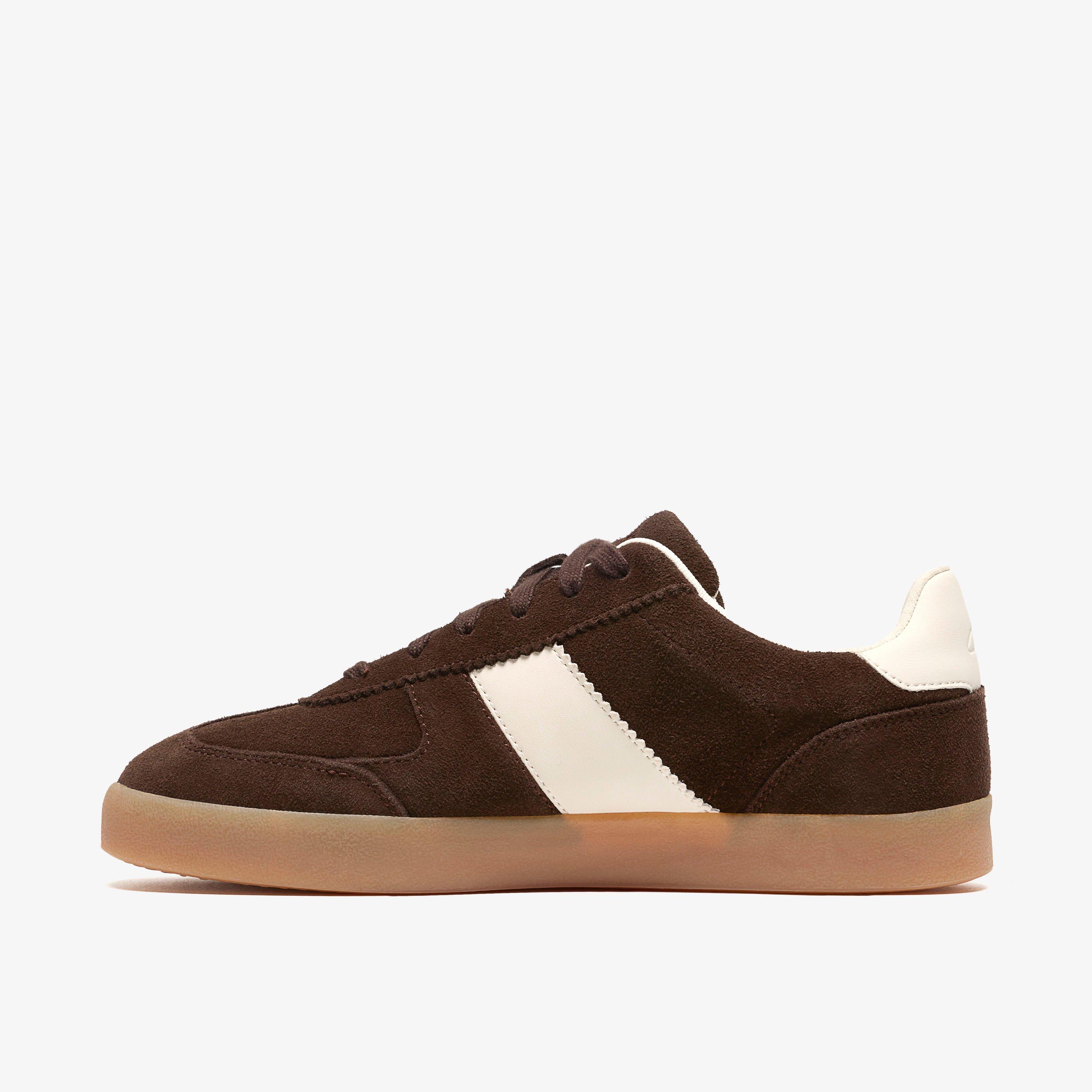 Sorelle Walk Trainers Shoes Dark Brown Suede Dark Brown Suede Trainers, view 2 of 6